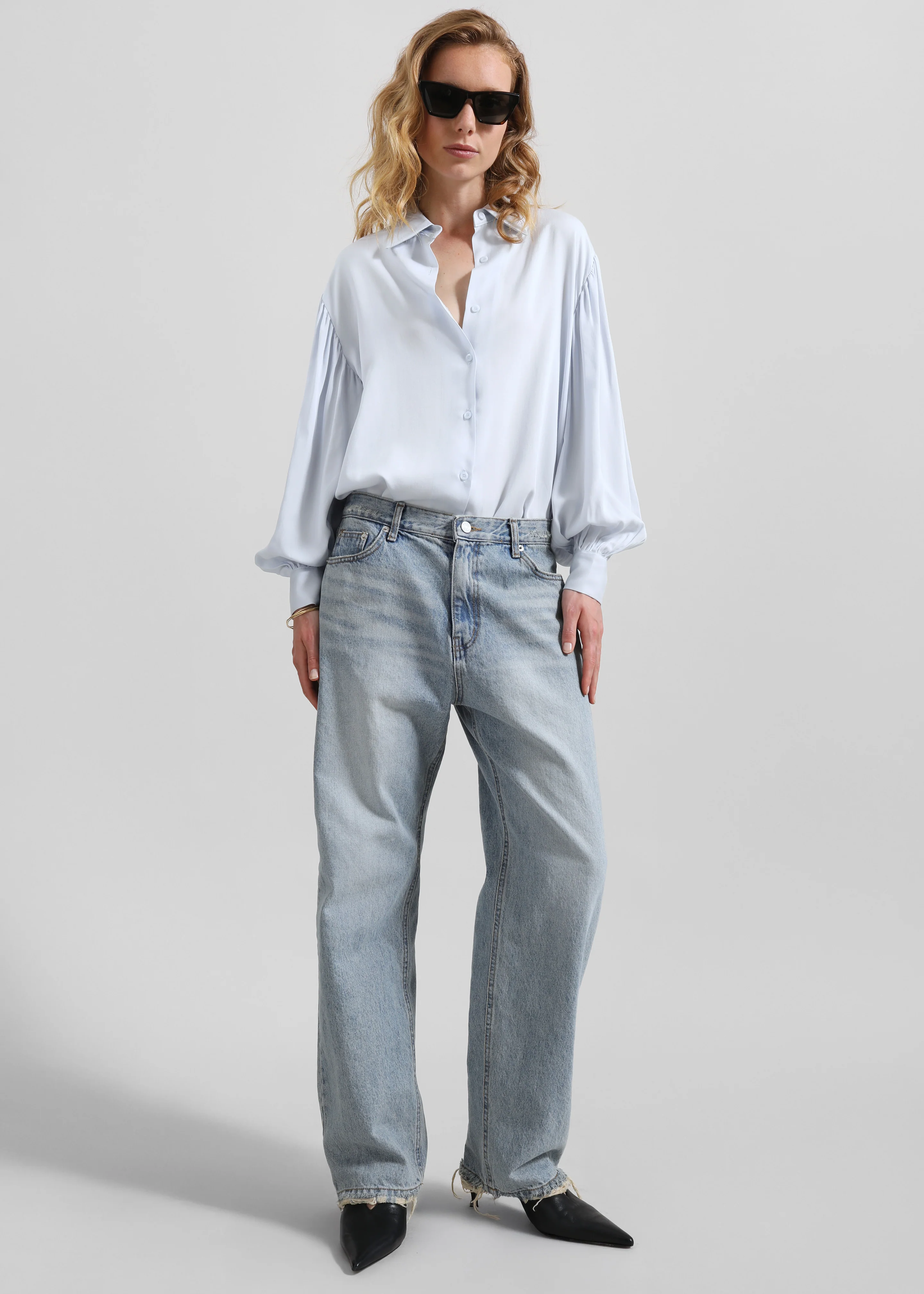 Tarmi Straight Leg Jeans - Light Wash - Image 3