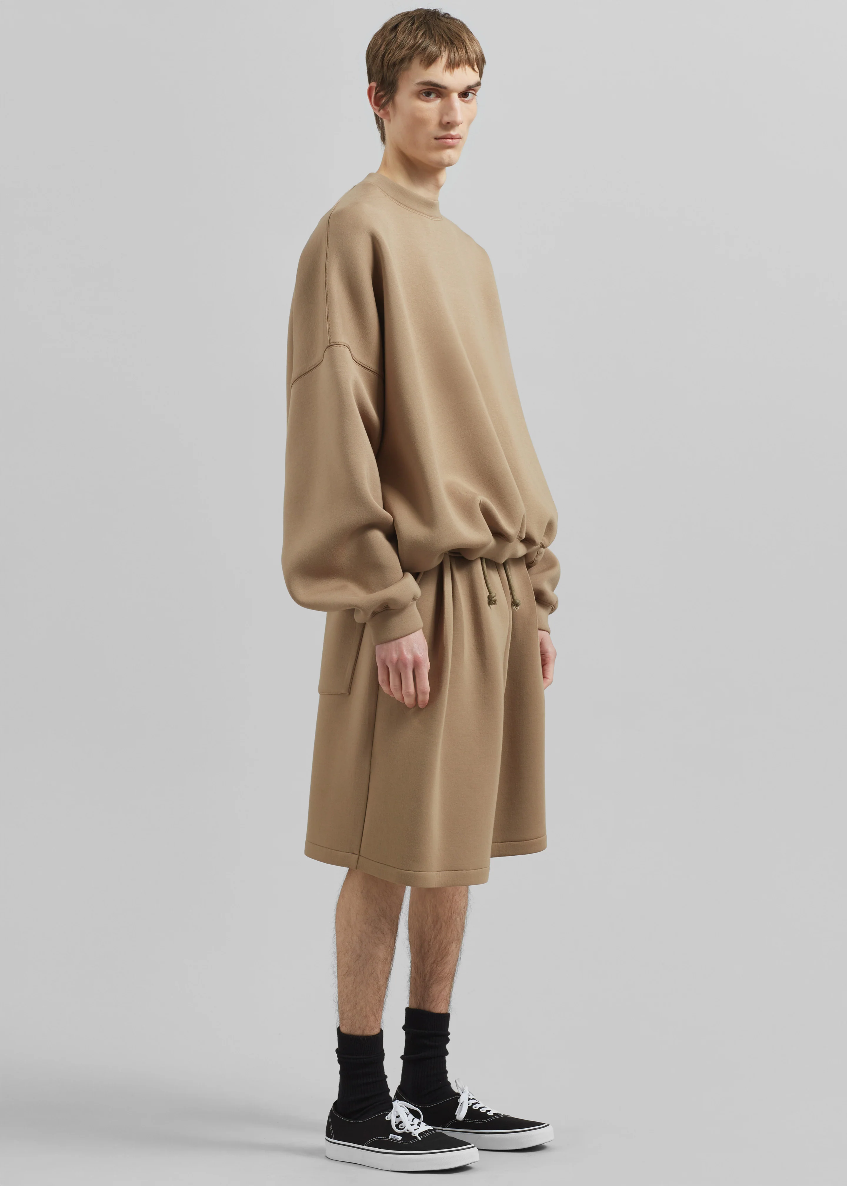 Tate Sweat Shorts - Camel - Image 4