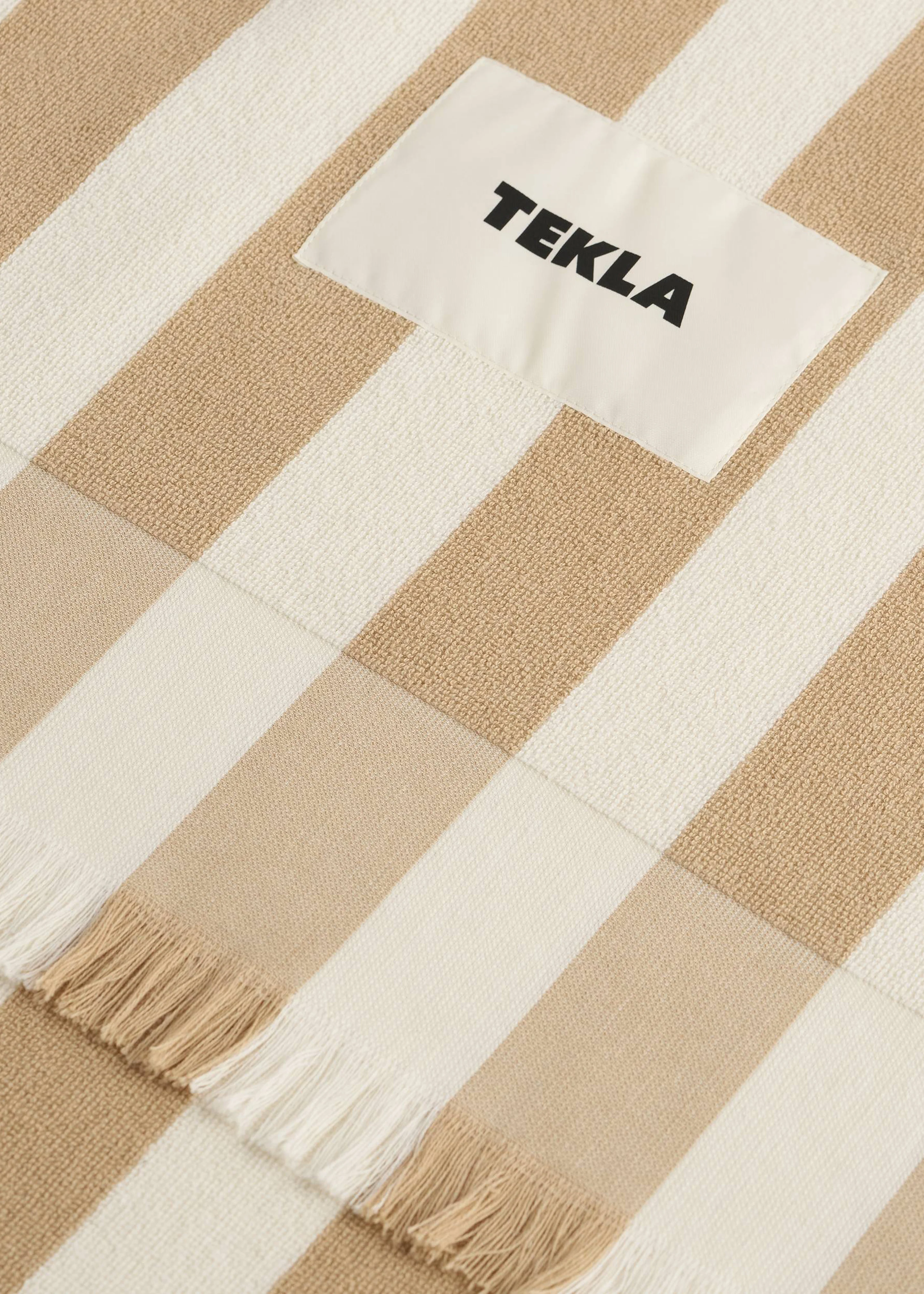 Tekla Beach Towel - Almond Stripes - Image 3