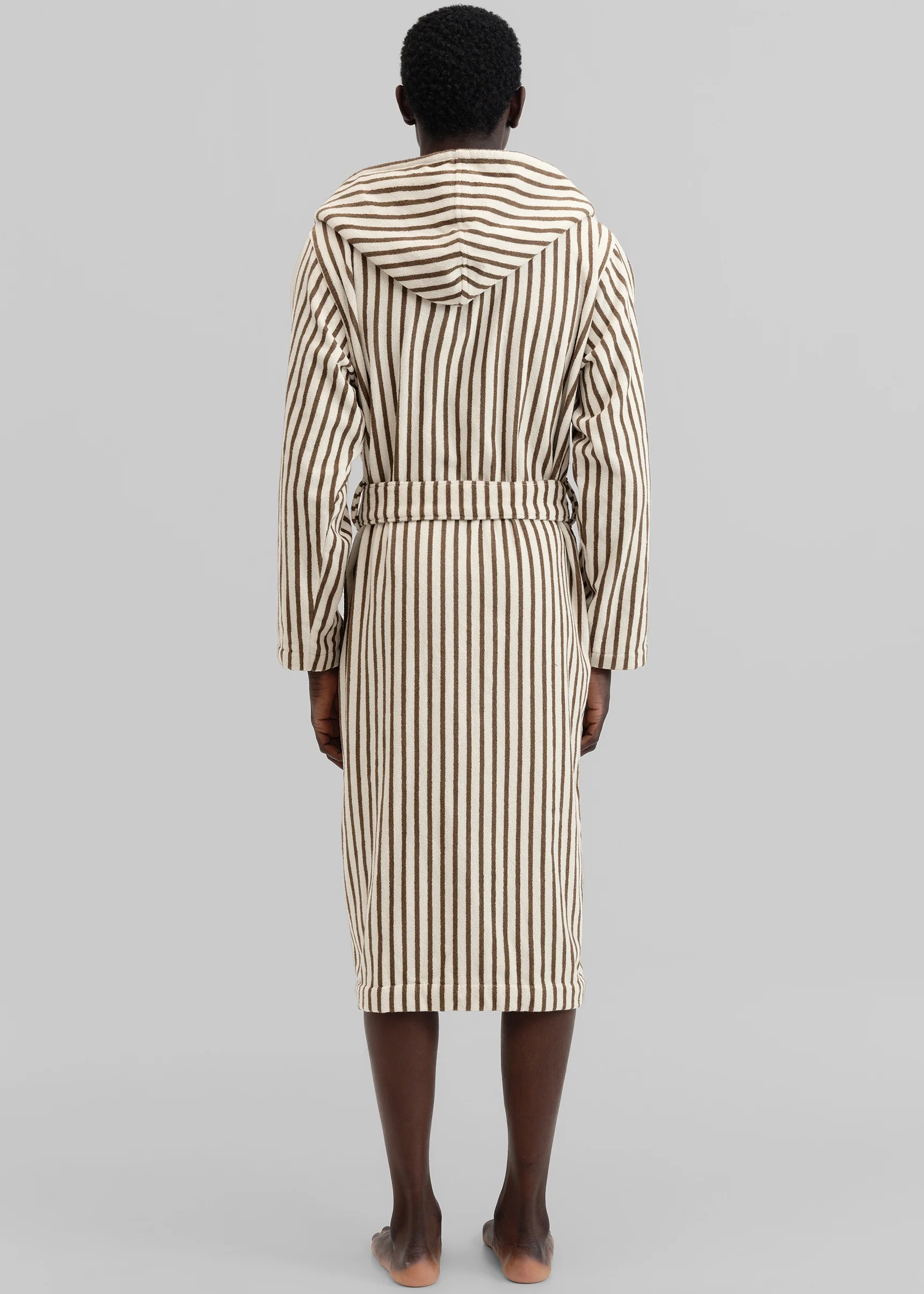 Tekla Hooded Bathrobe - Kodiak Stripes - Image 10