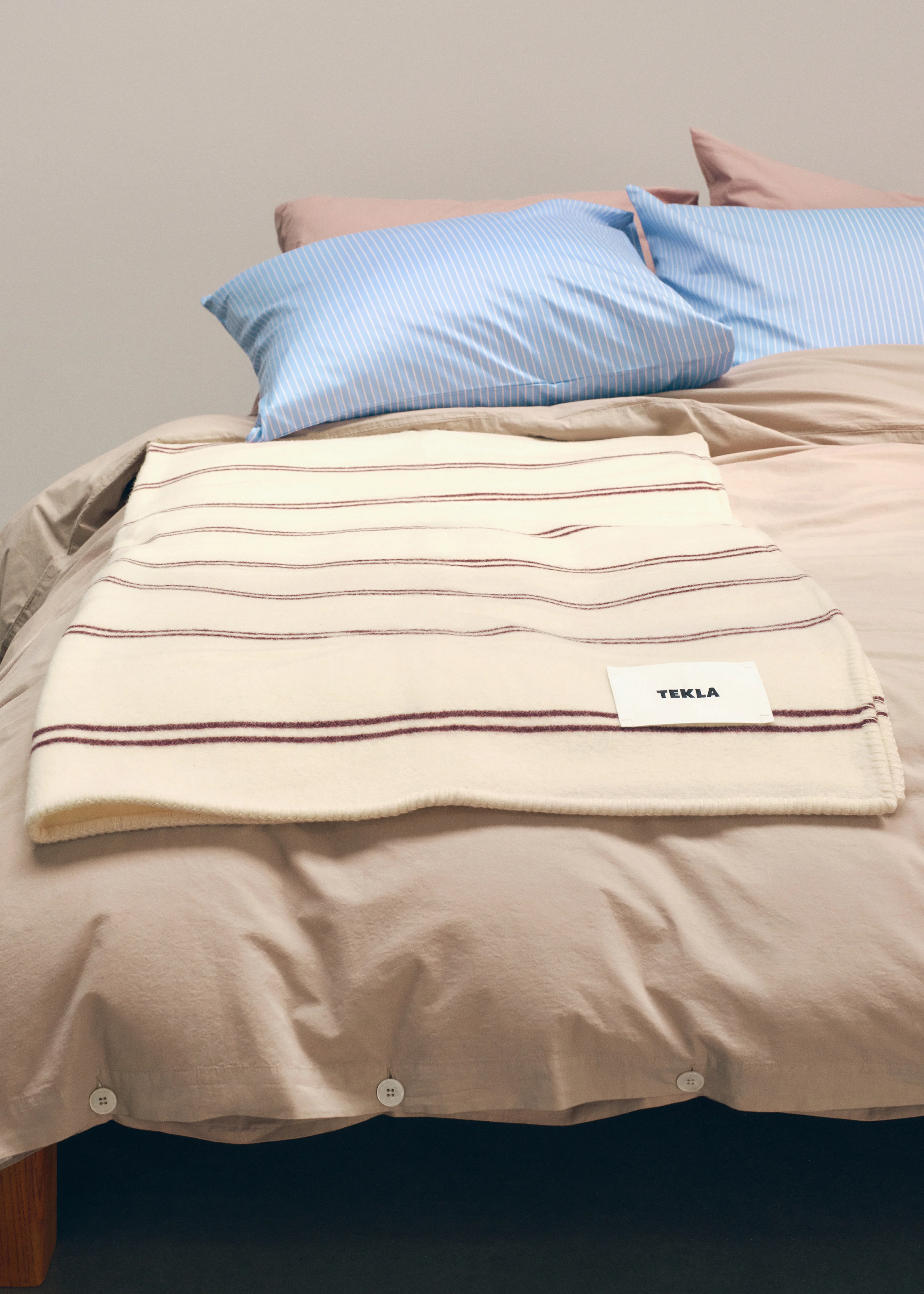 Tekla Lambswool Blanket - Ruck Stripes - Image 3