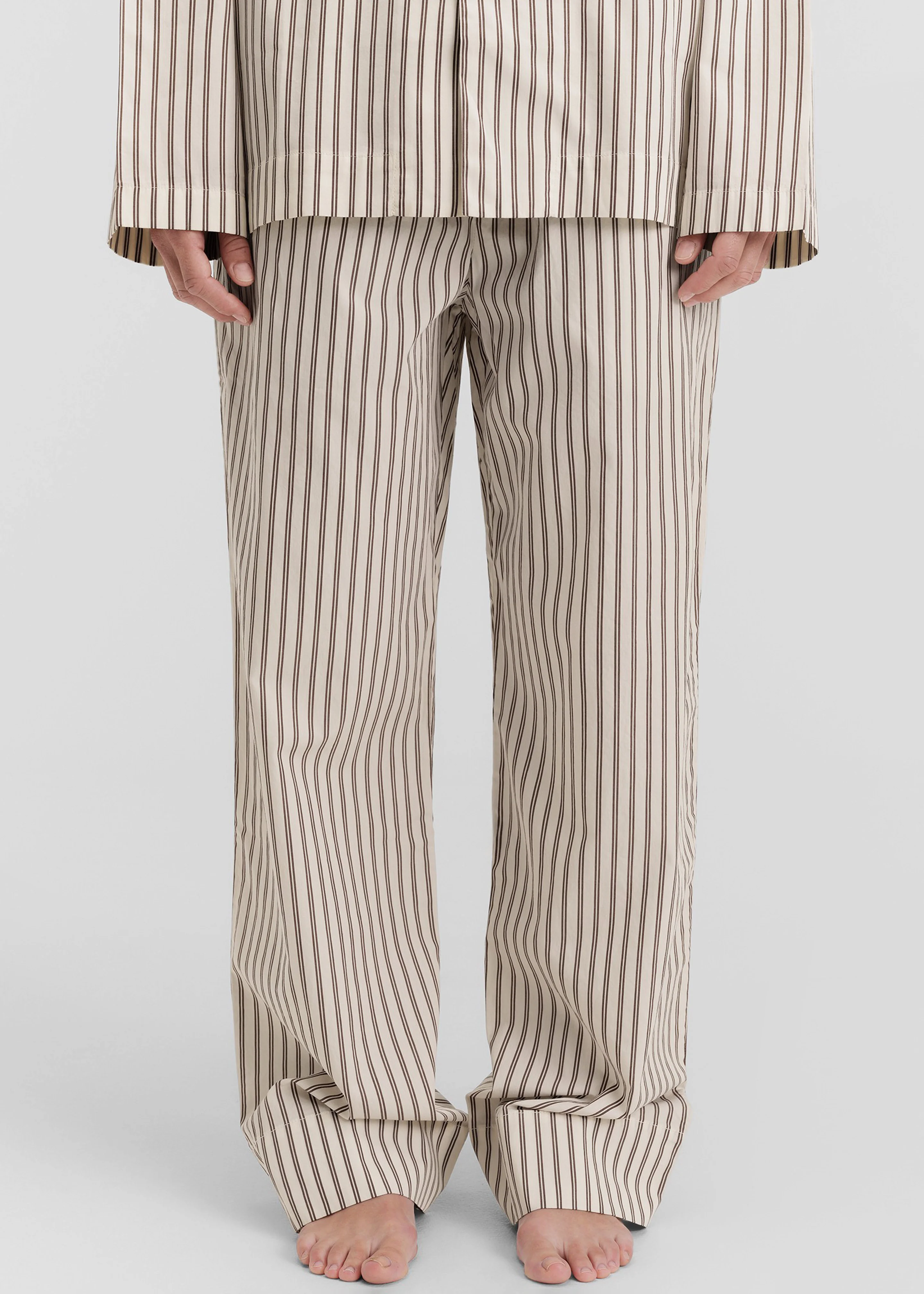 Tekla Poplin Pyjama Pants - Hopper Stripes - Image 2