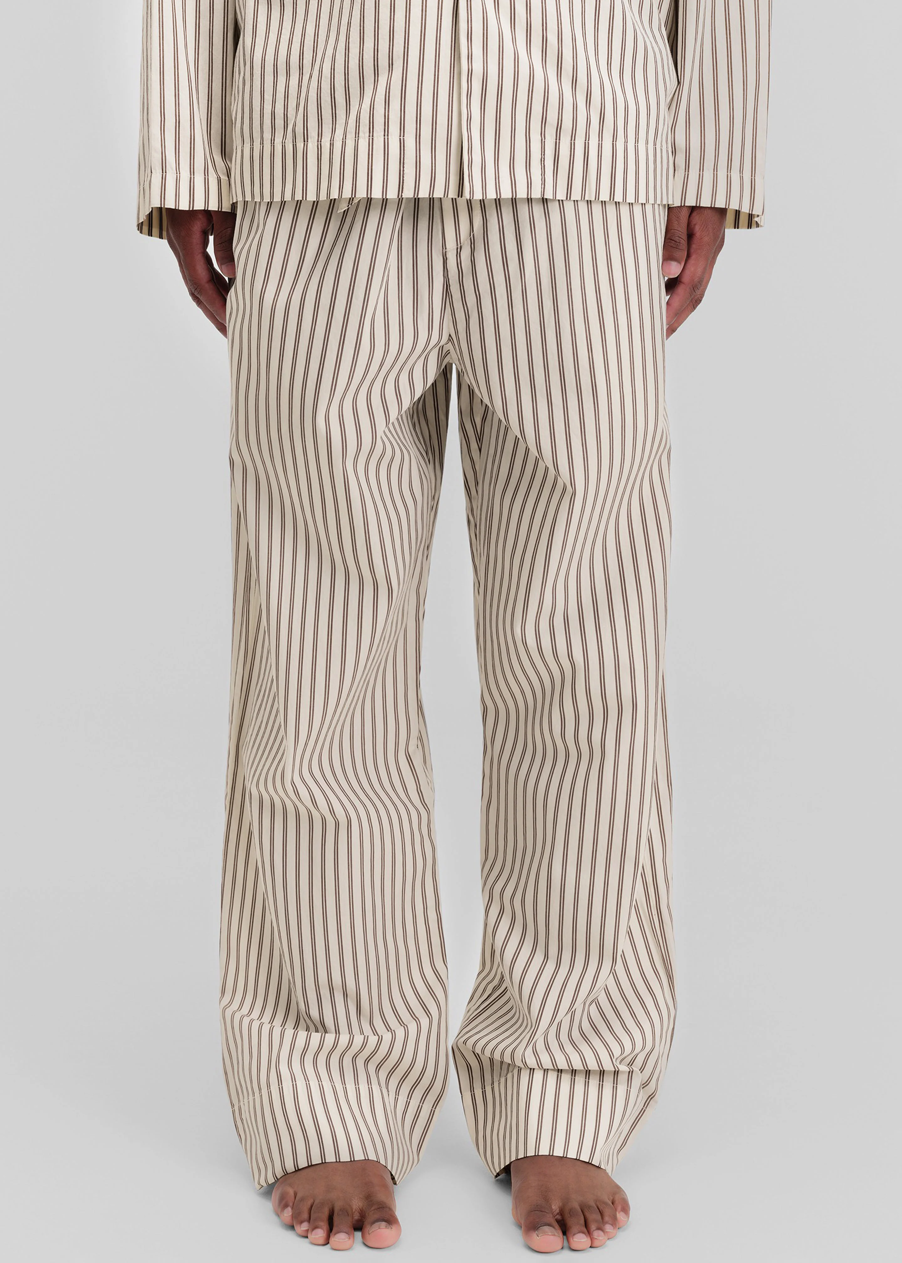 Tekla Poplin Pyjama Pants - Hopper Stripes - Image 5