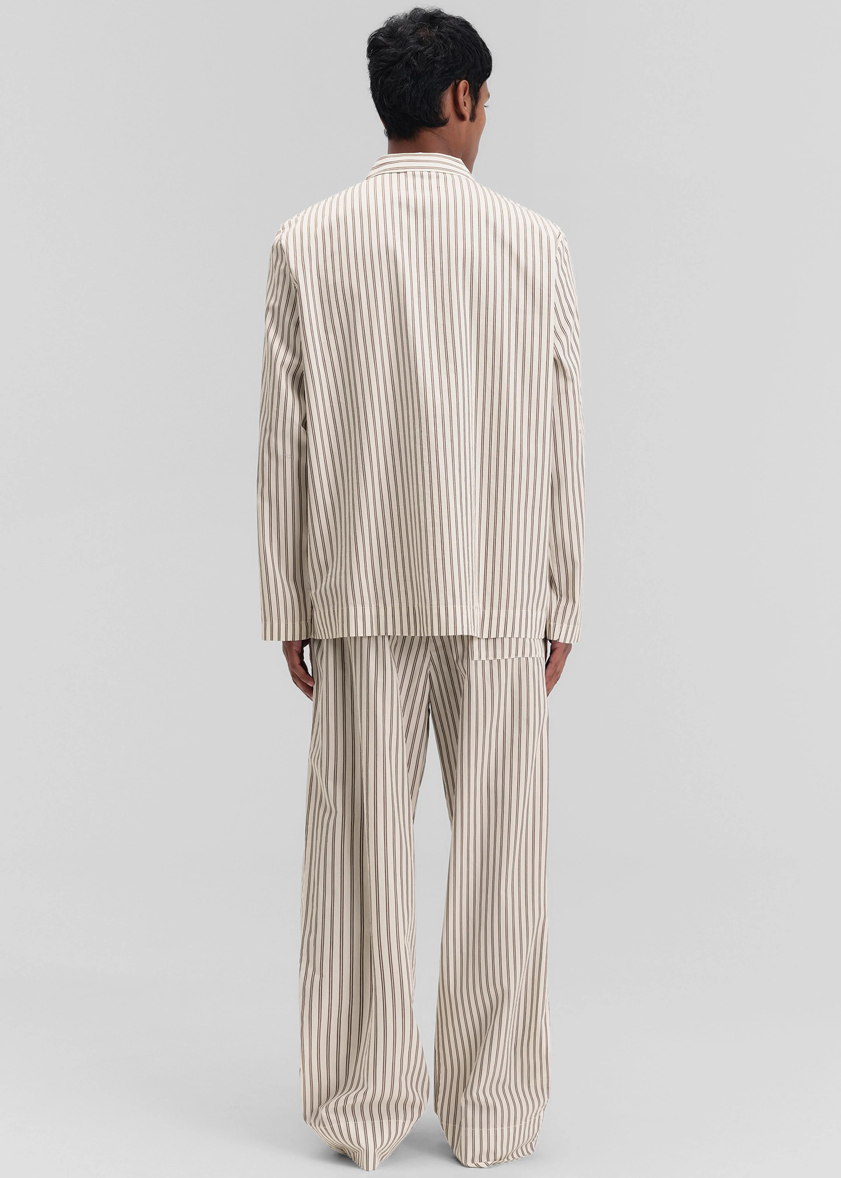 Tekla Poplin Pyjama Shirt - Hopper Stripes - Image 11