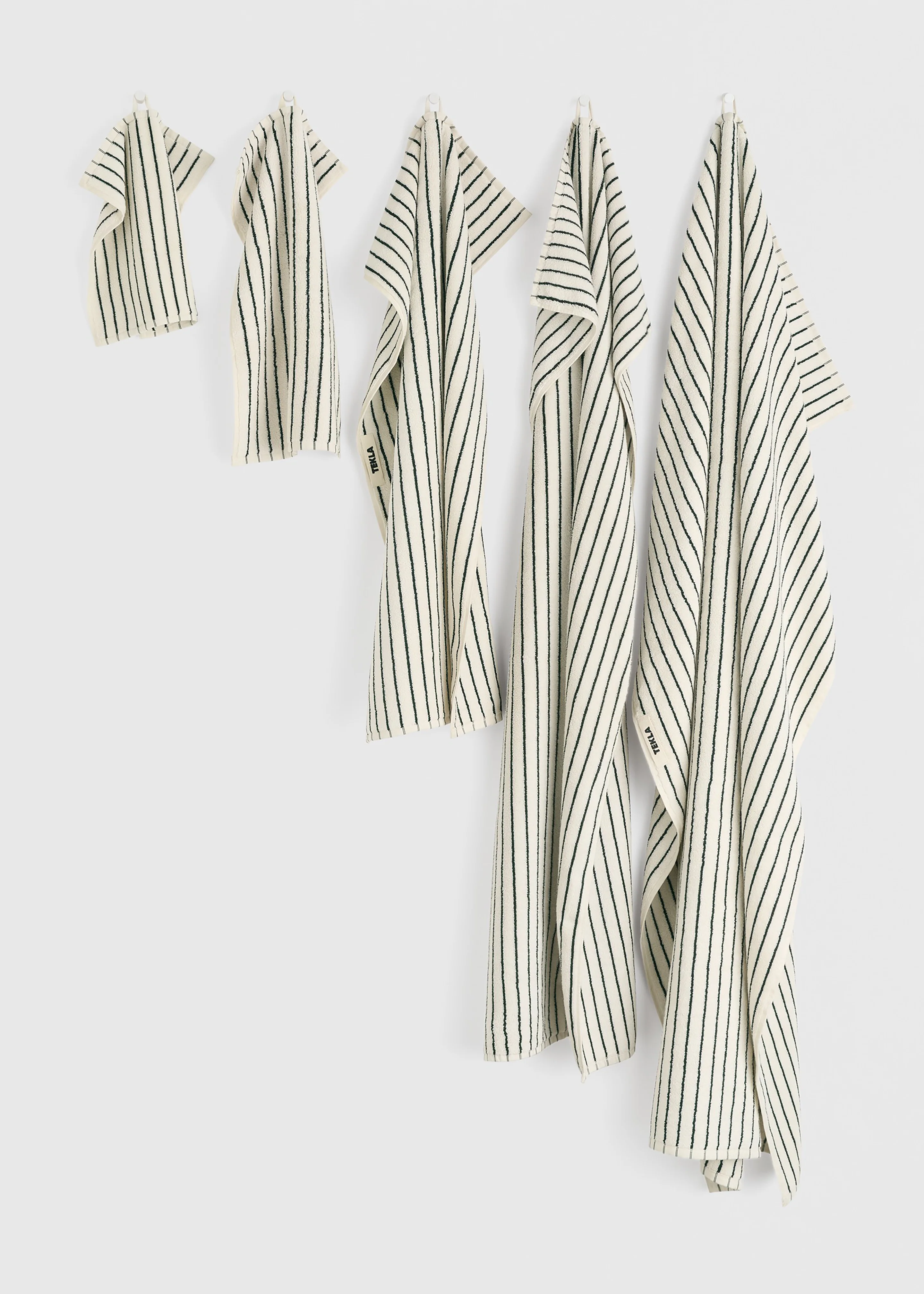 Tekla Towel - Racing Green Stripes - Image 13