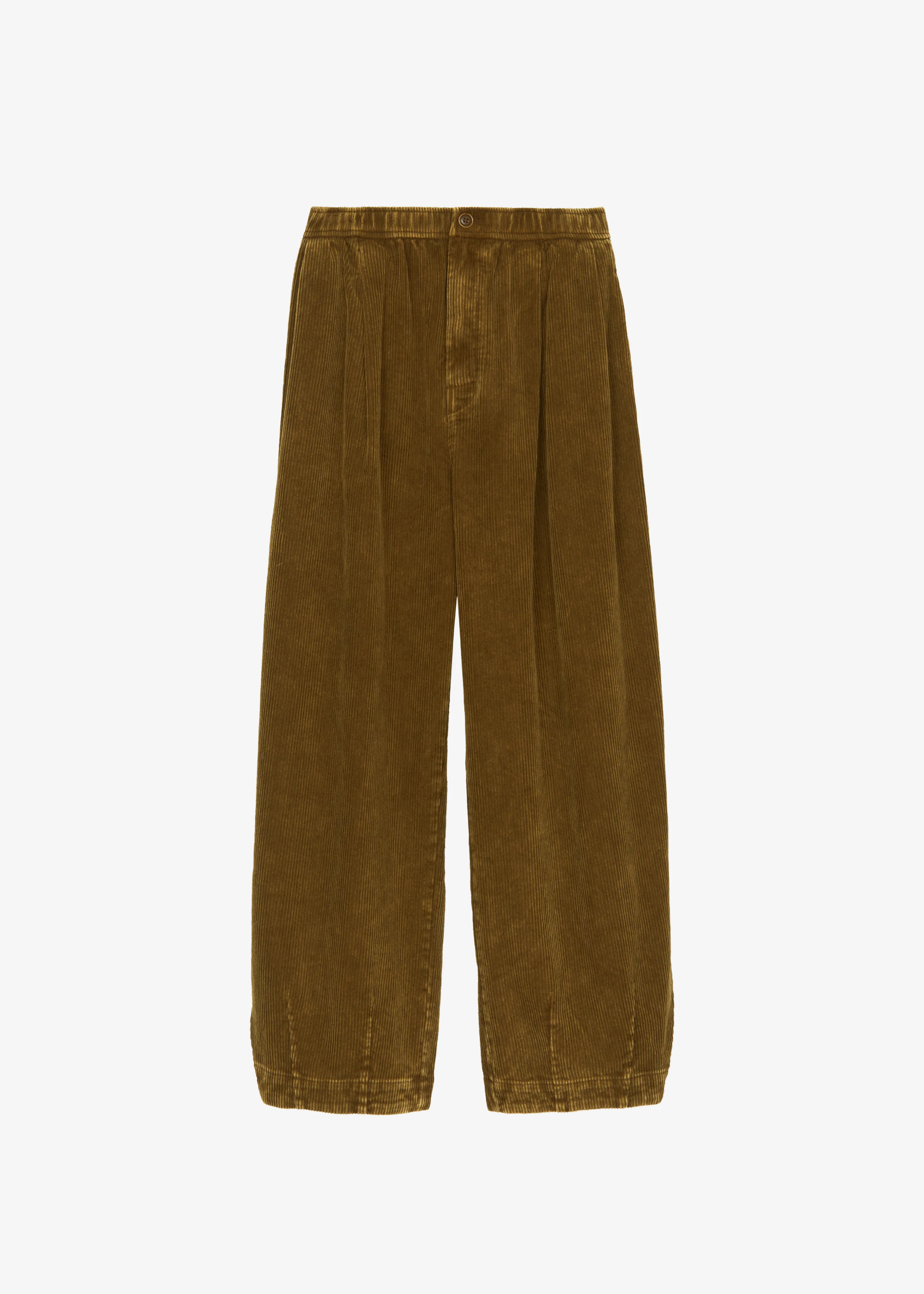 Telfer Corduroy Balloon Pants - Dark Olive - Image 7