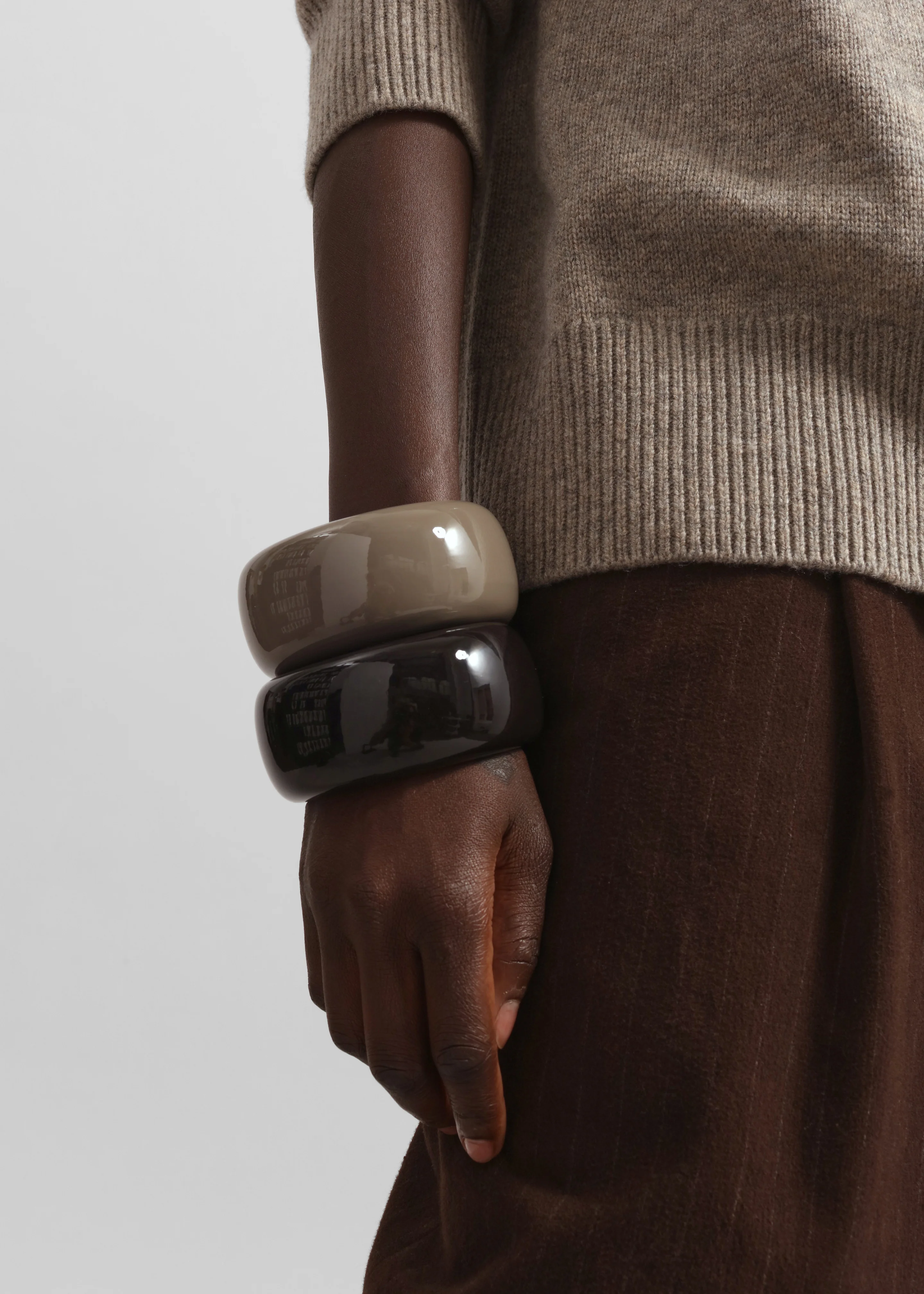 TFS Glossy Bangle - Taupe - Image 4