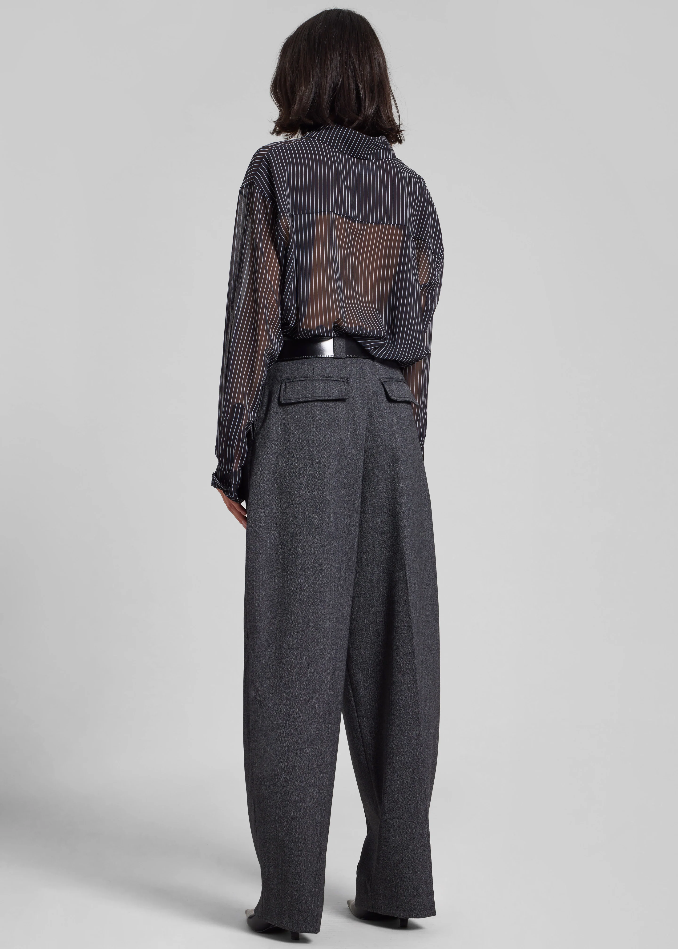 TheLatest Cara Pants - Dark Grey - Image 7