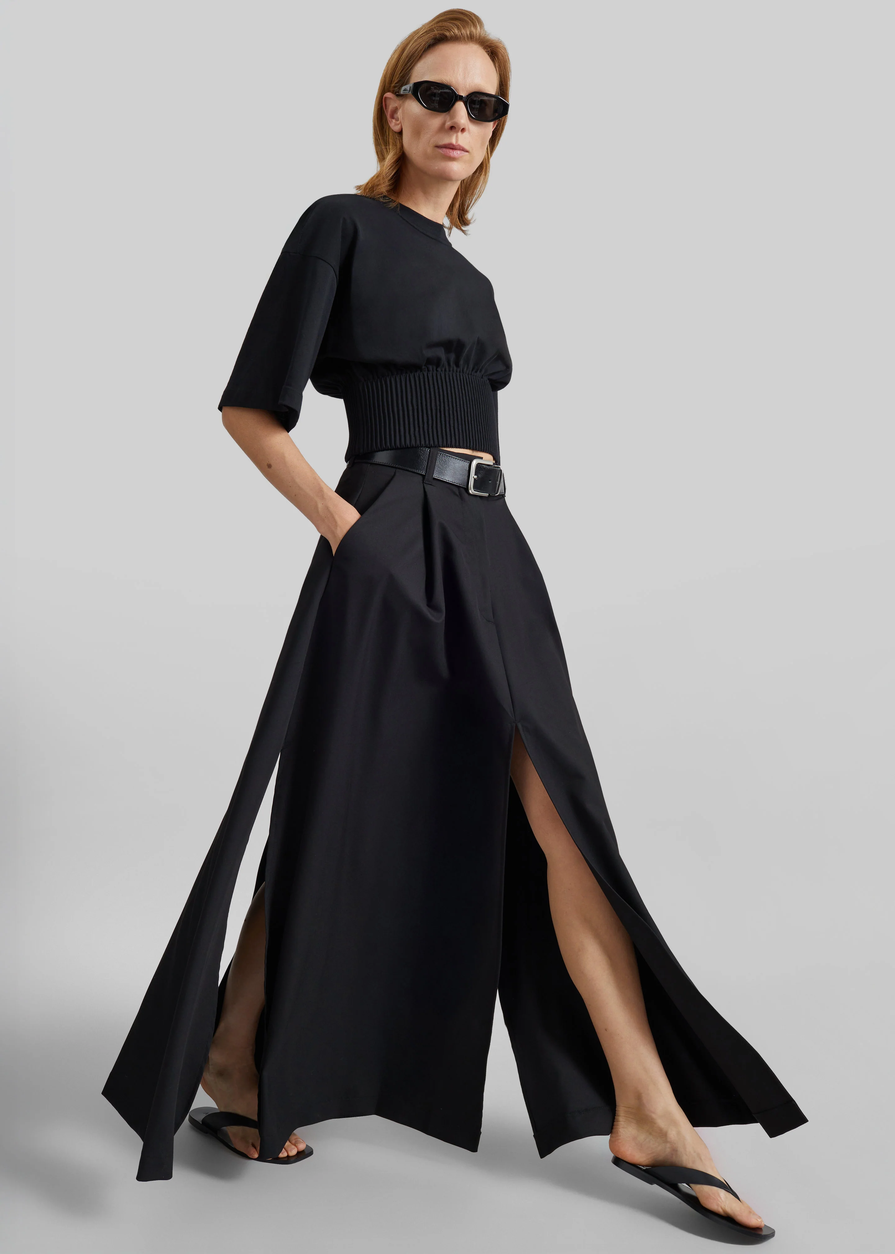 TheLatest Daisy Skirt - Black - Image 3