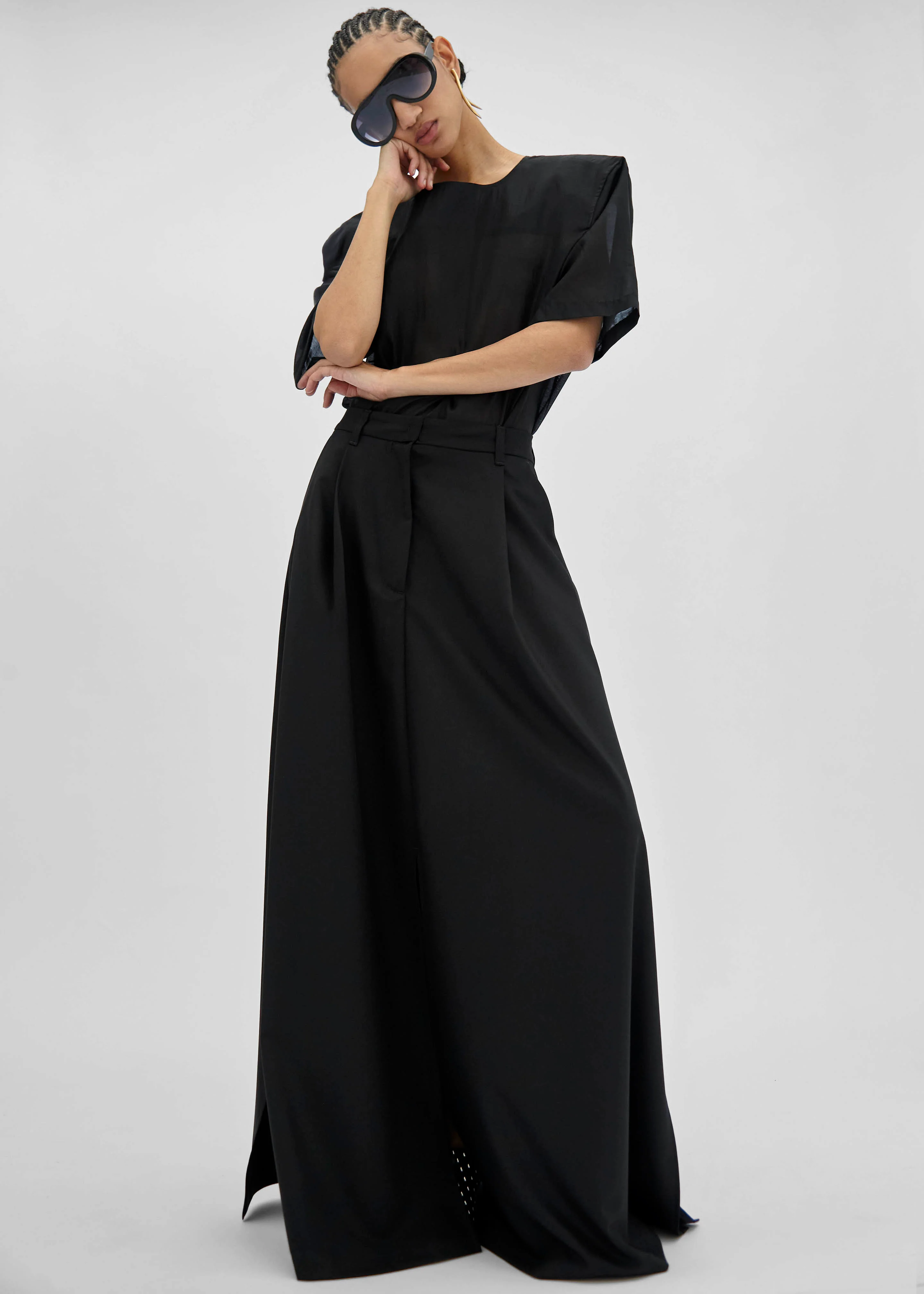 TheLatest Daisy Skirt - Black - Image 4