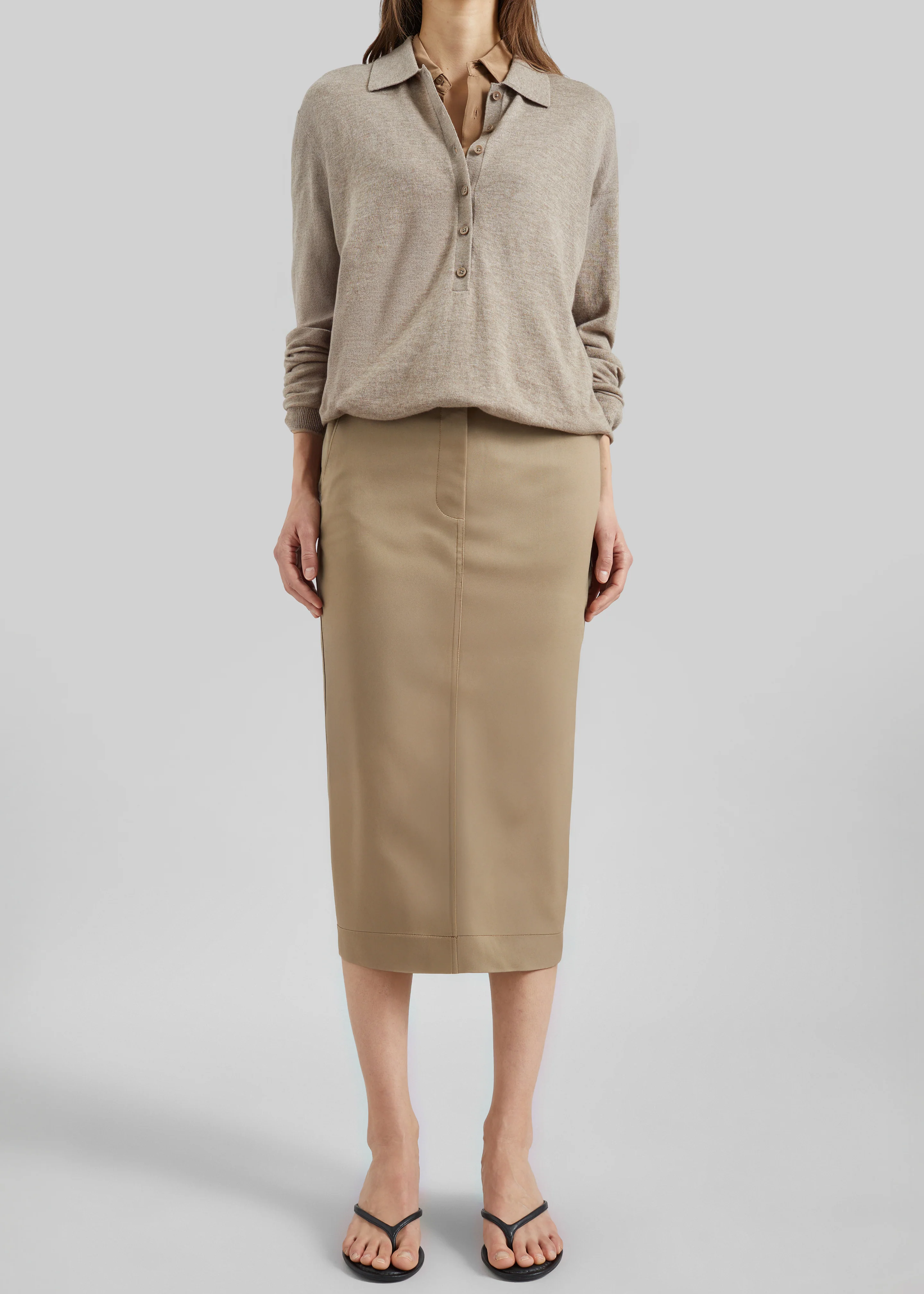 TheLatest Donna Skirt - Cognac - Image 5