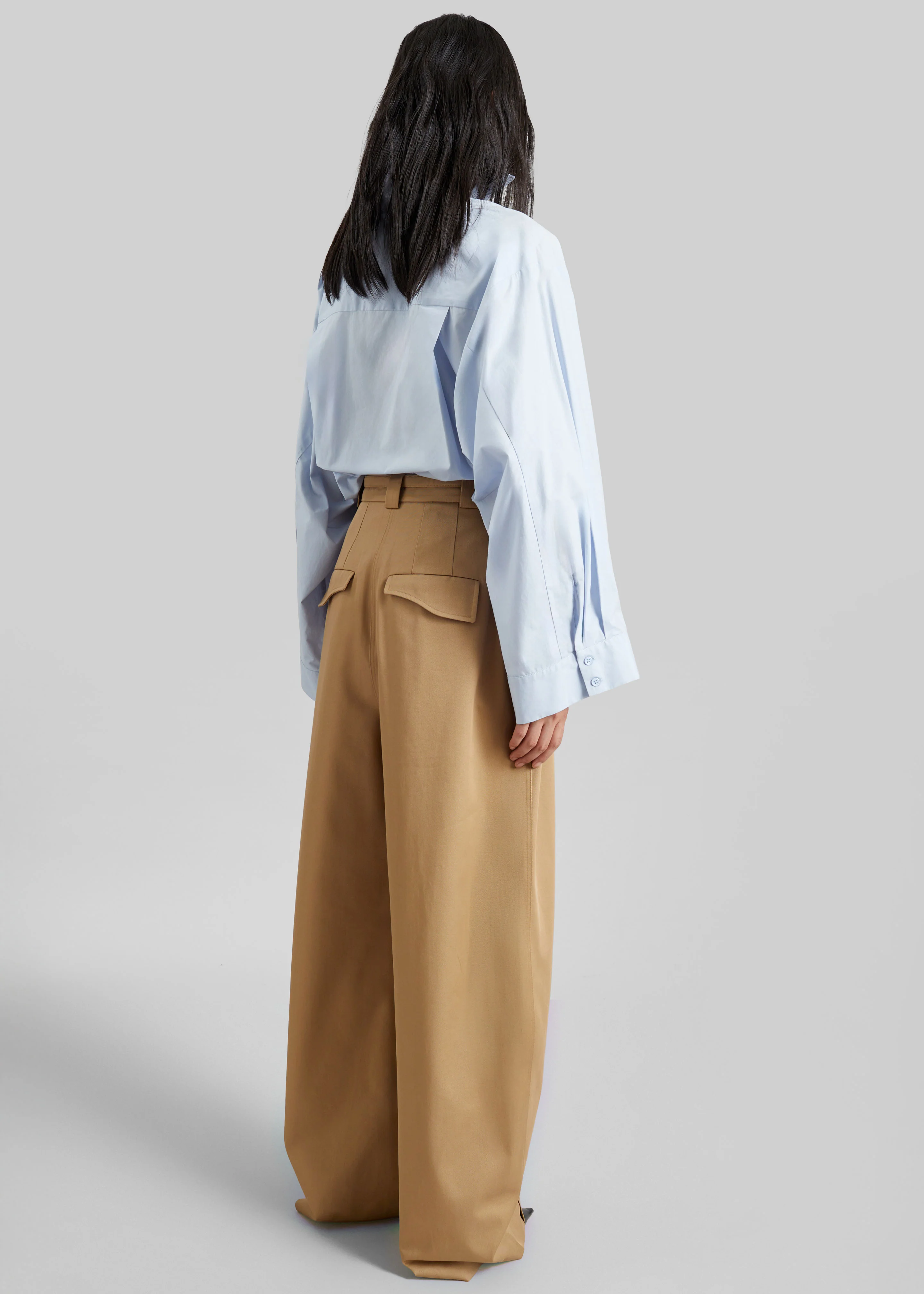 Tila Wide Sleeve Shirt - Light Blue - Image 8