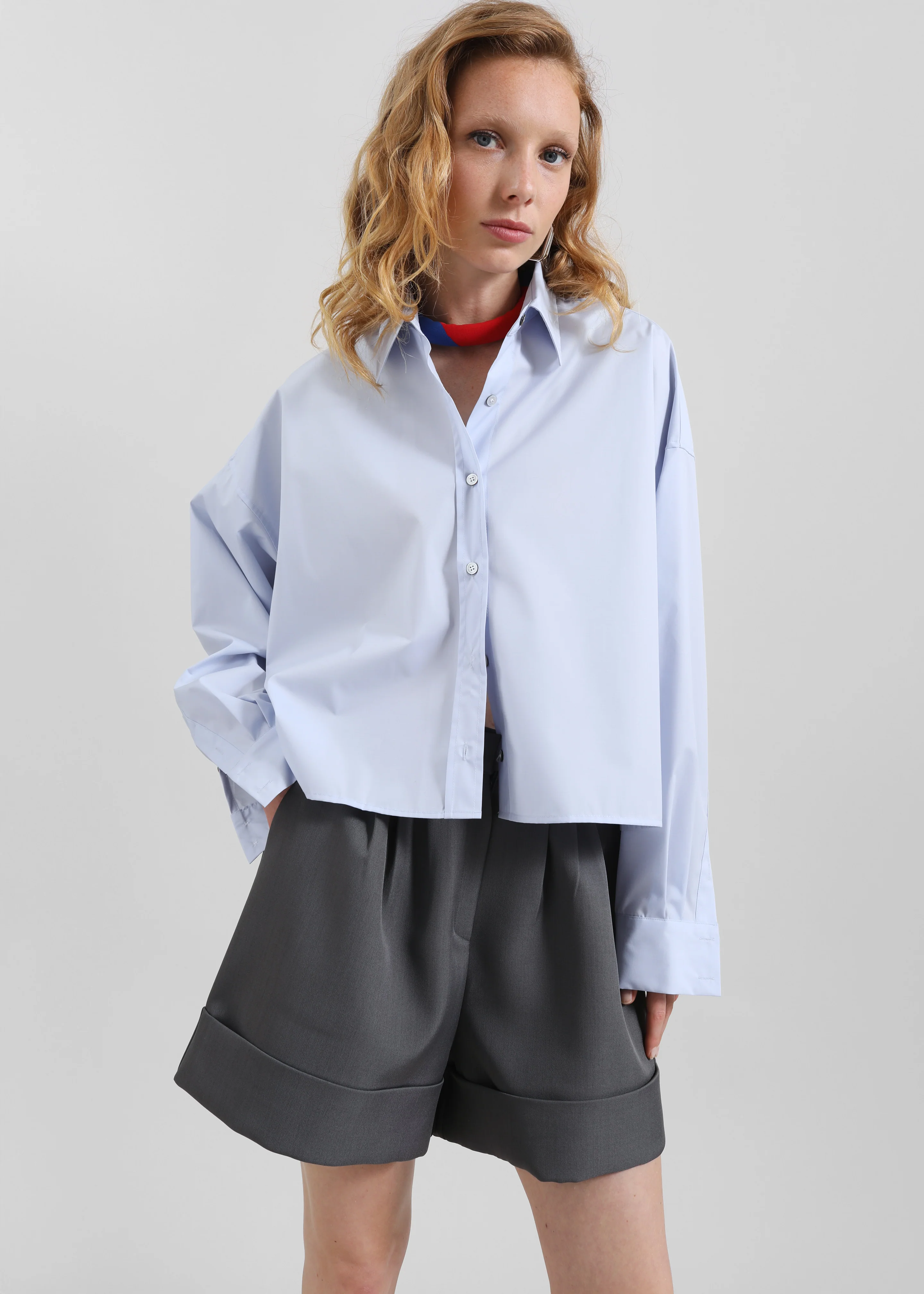 Tolmer Cuffed Shorts - Storm Grey - Image 4