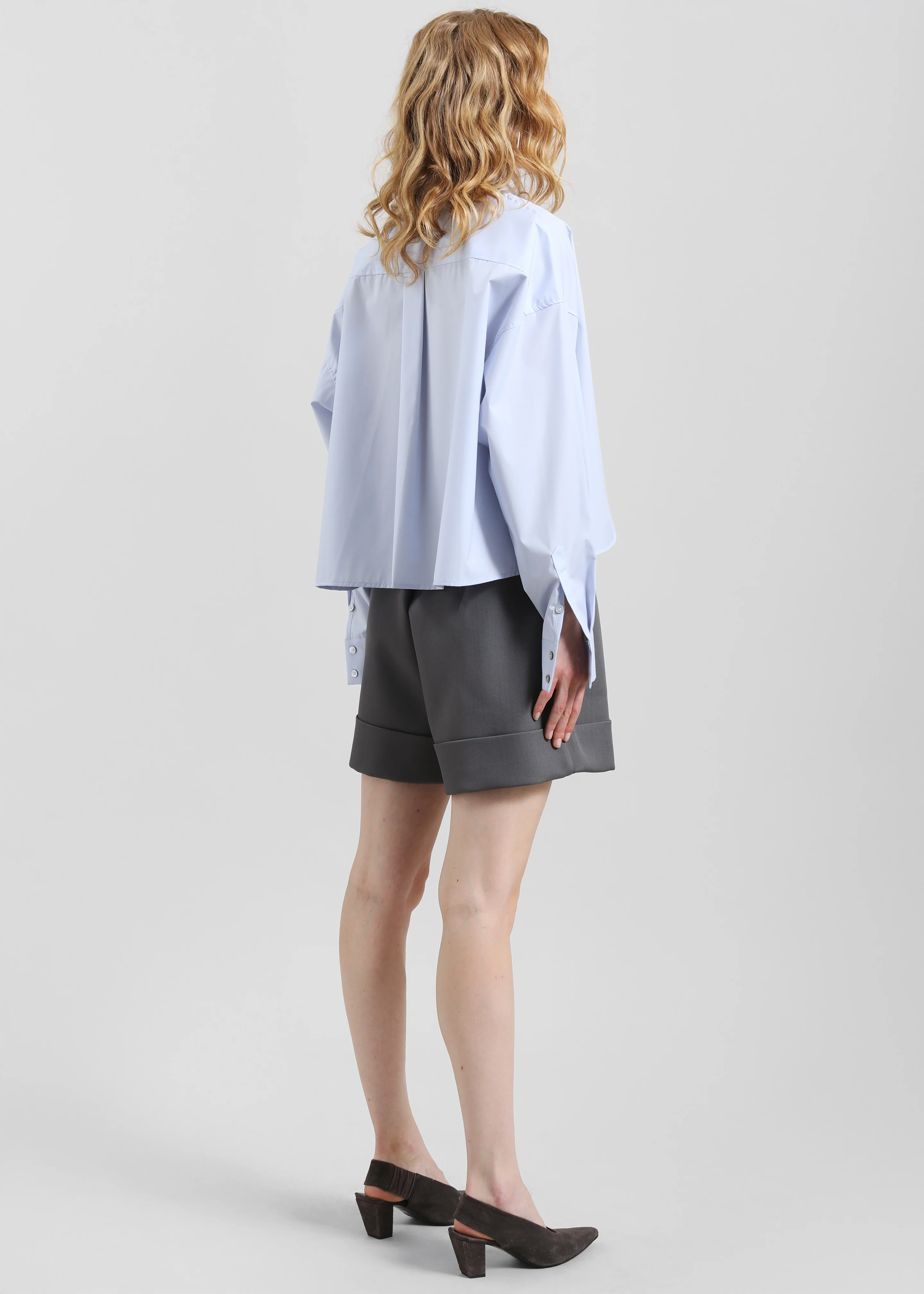 Tolmer Cuffed Shorts - Storm Grey - Image 7