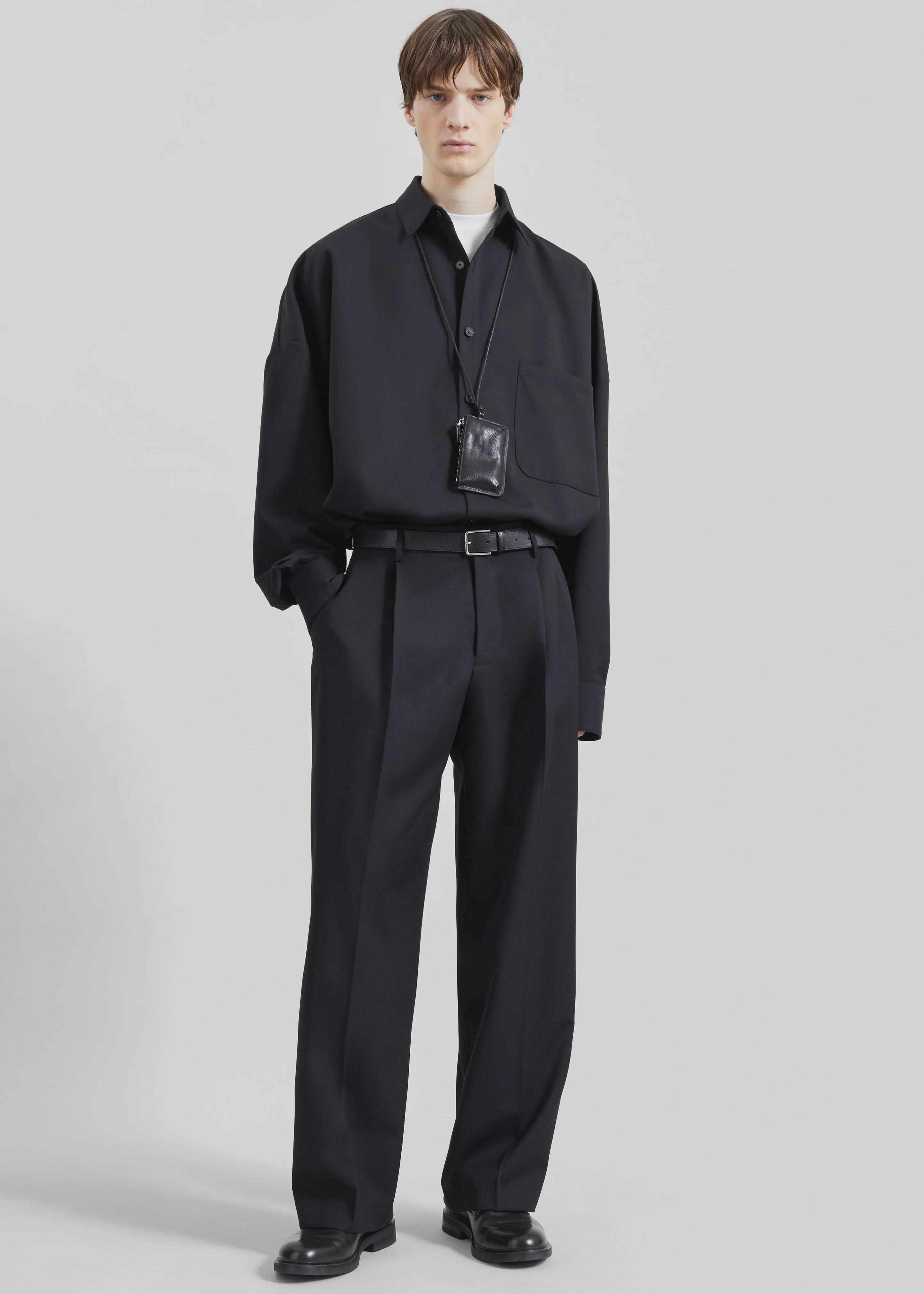Toni Men Leather Belt - Black - Image 3