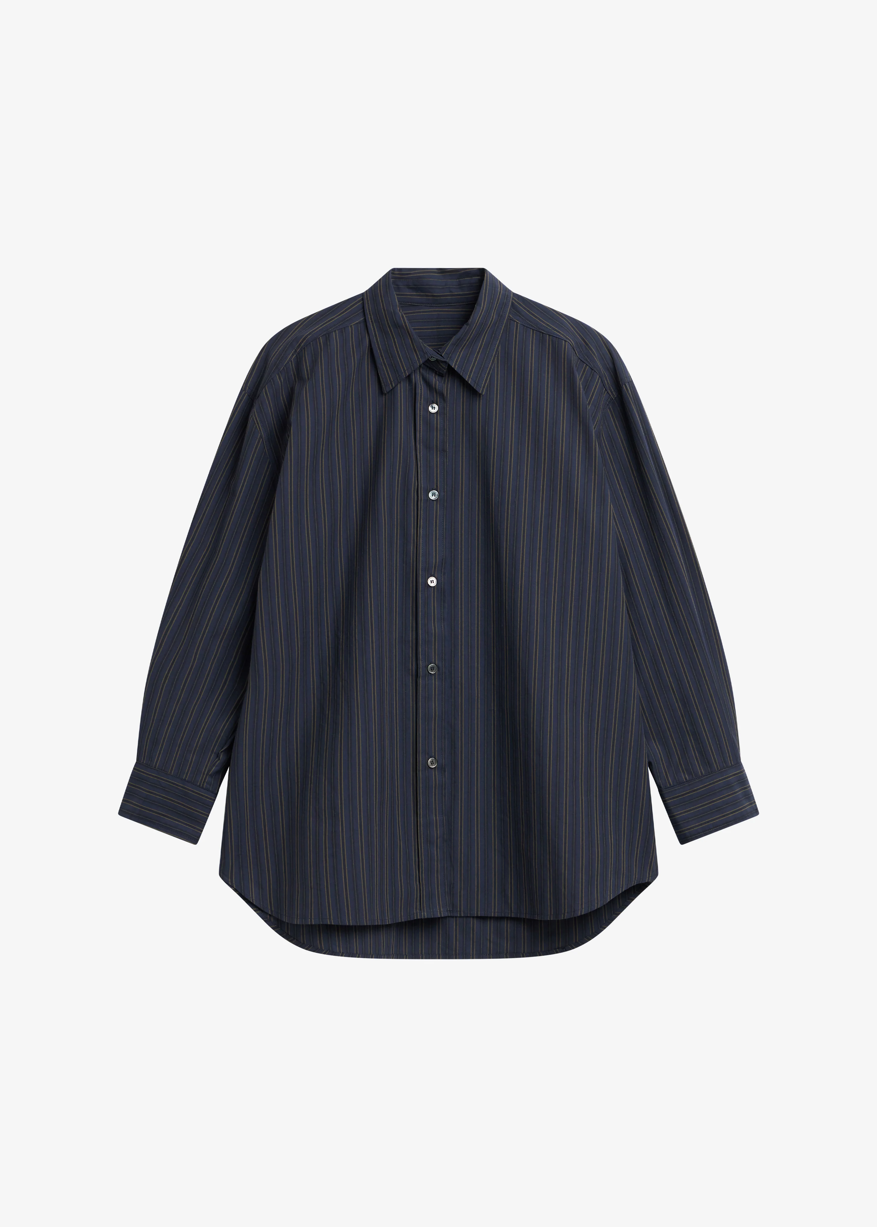 Toulon Shirt - Navy/Black Stripe - Image 7