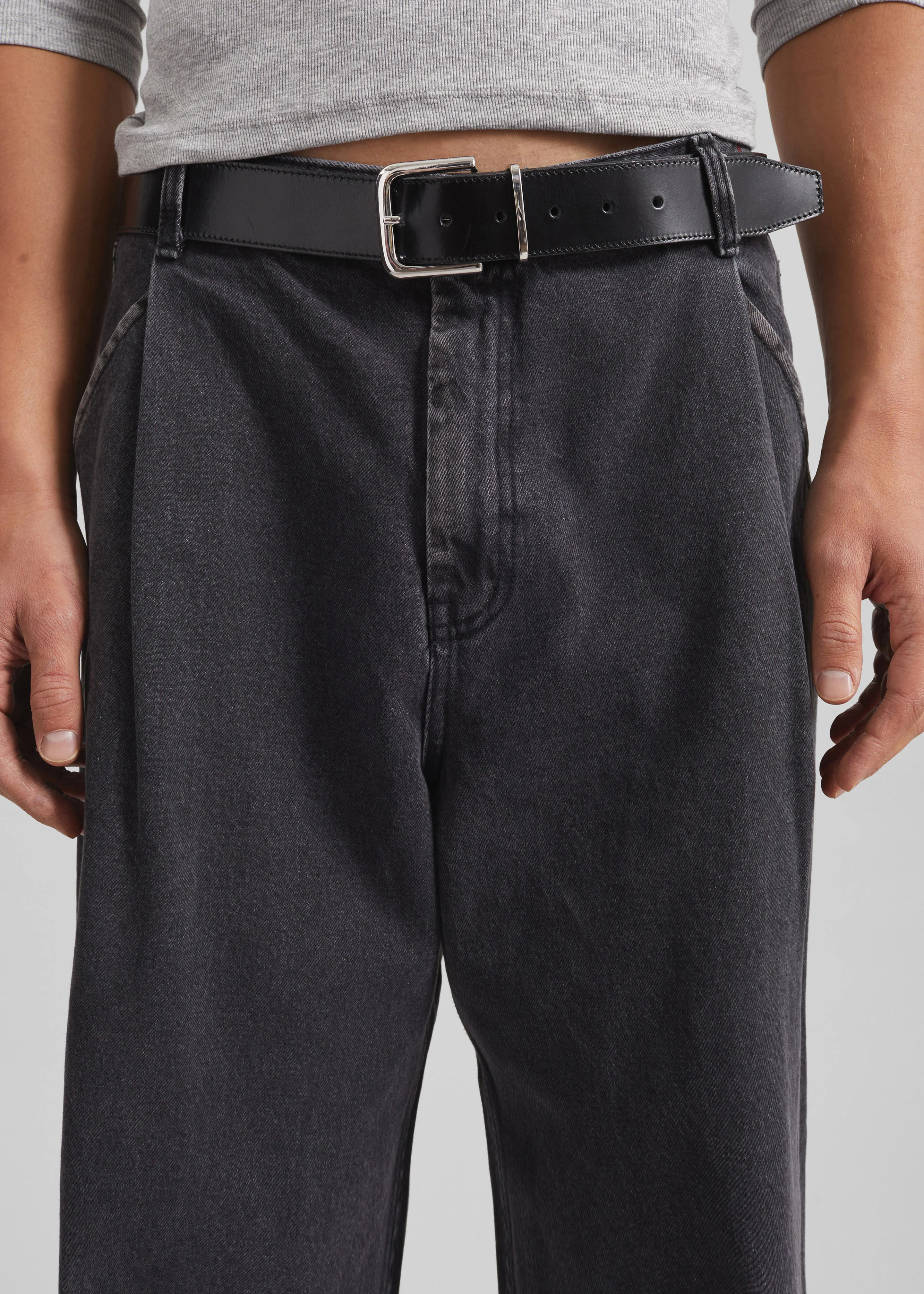 Trafal Wide Jeans - Black Wash - Image 4