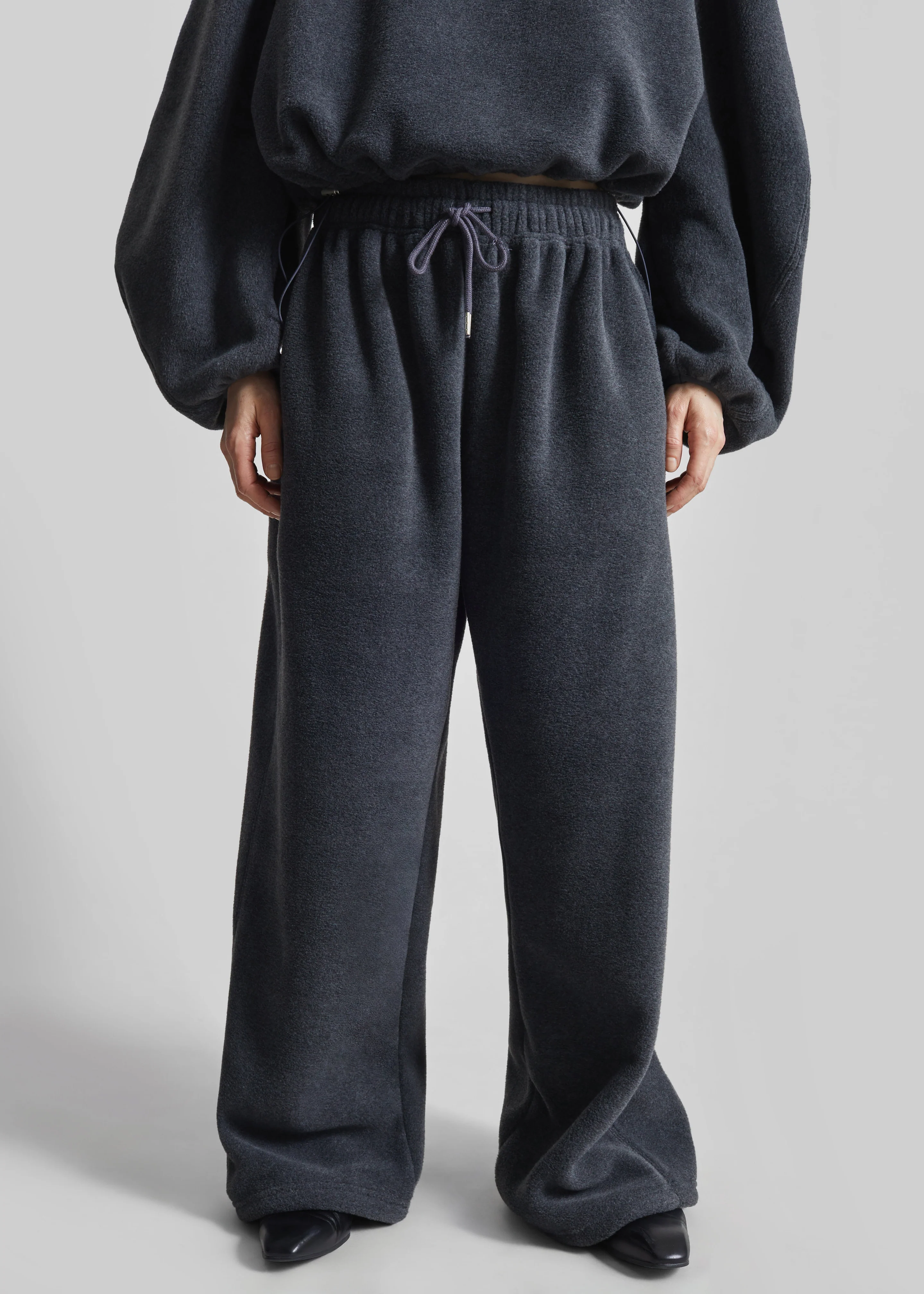 Treveray Fleece Sweatpants - Dark Grey - Image 5