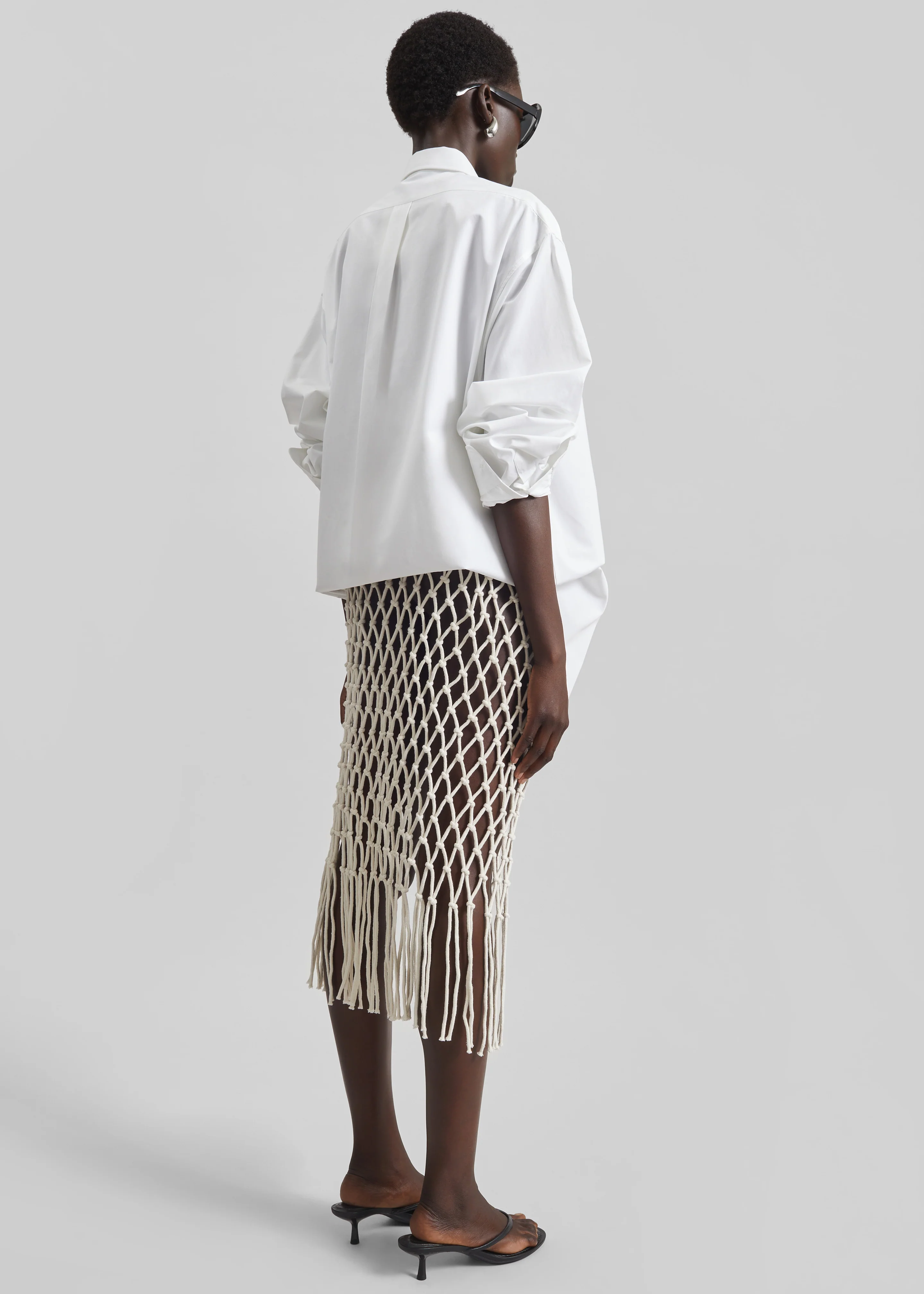 Tropea Macrame Skirt - Ecru - Image 7