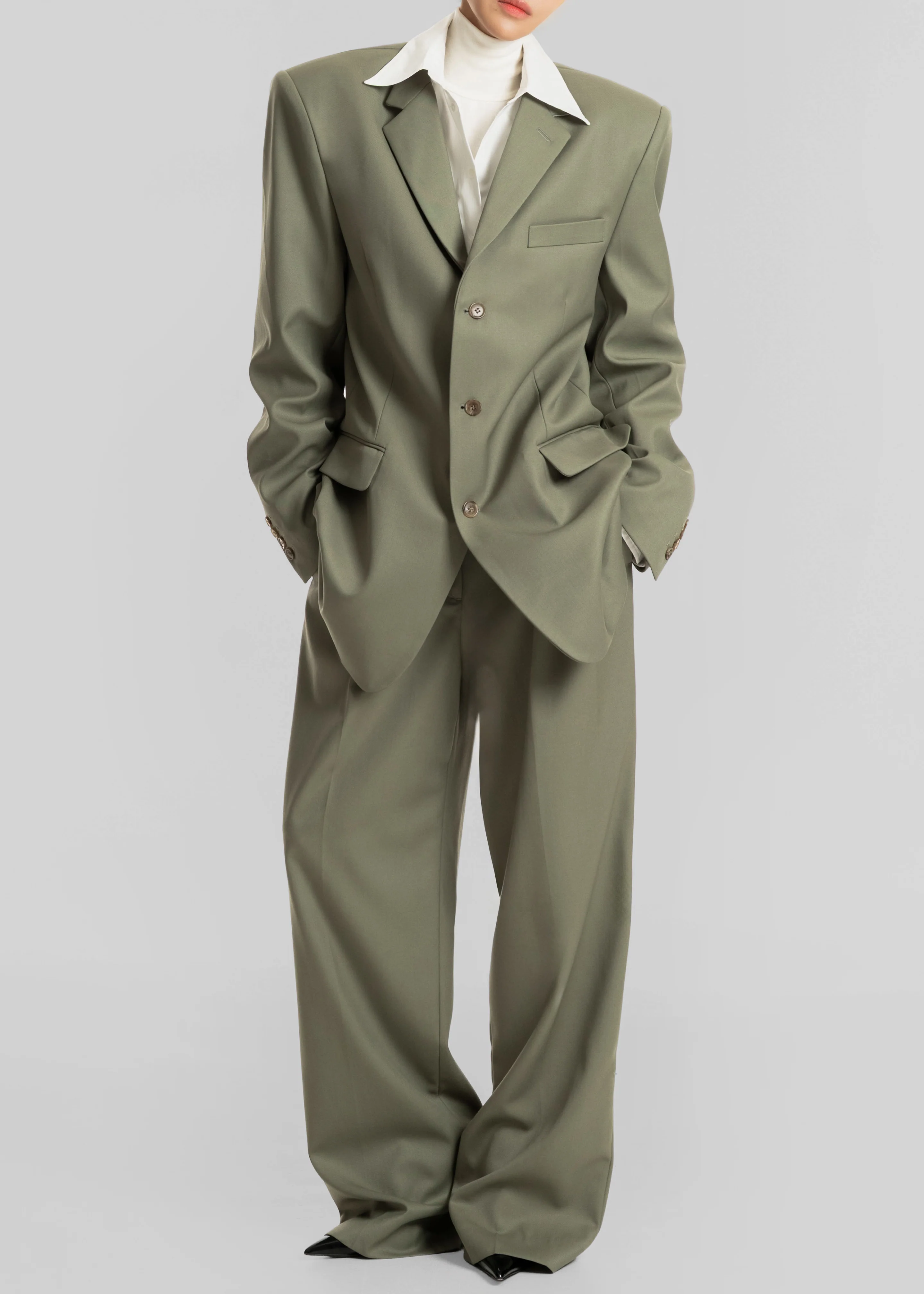 Trosa Blazer - Pale Olive - Image 5