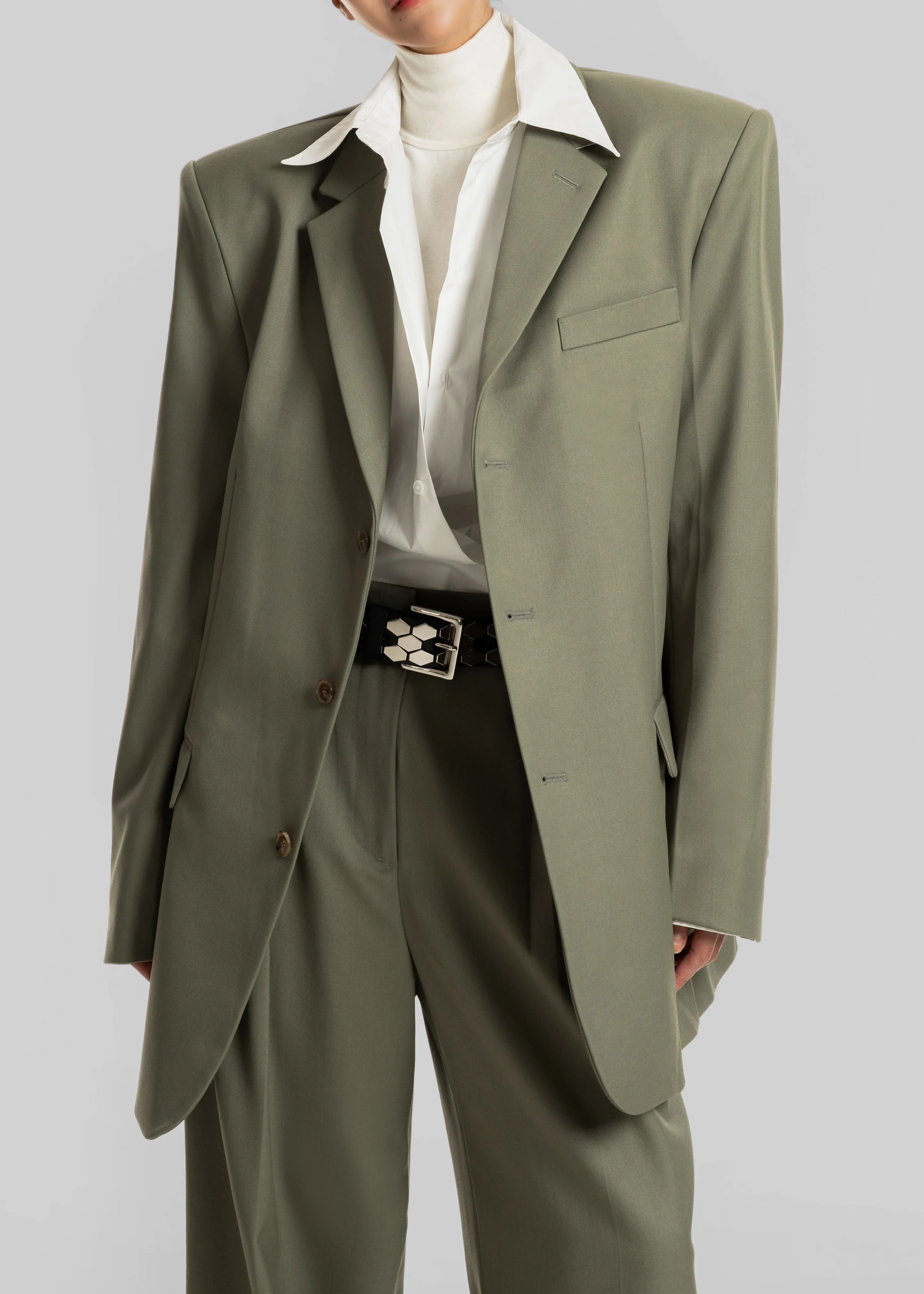 Trosa Blazer - Pale Olive - Image 6