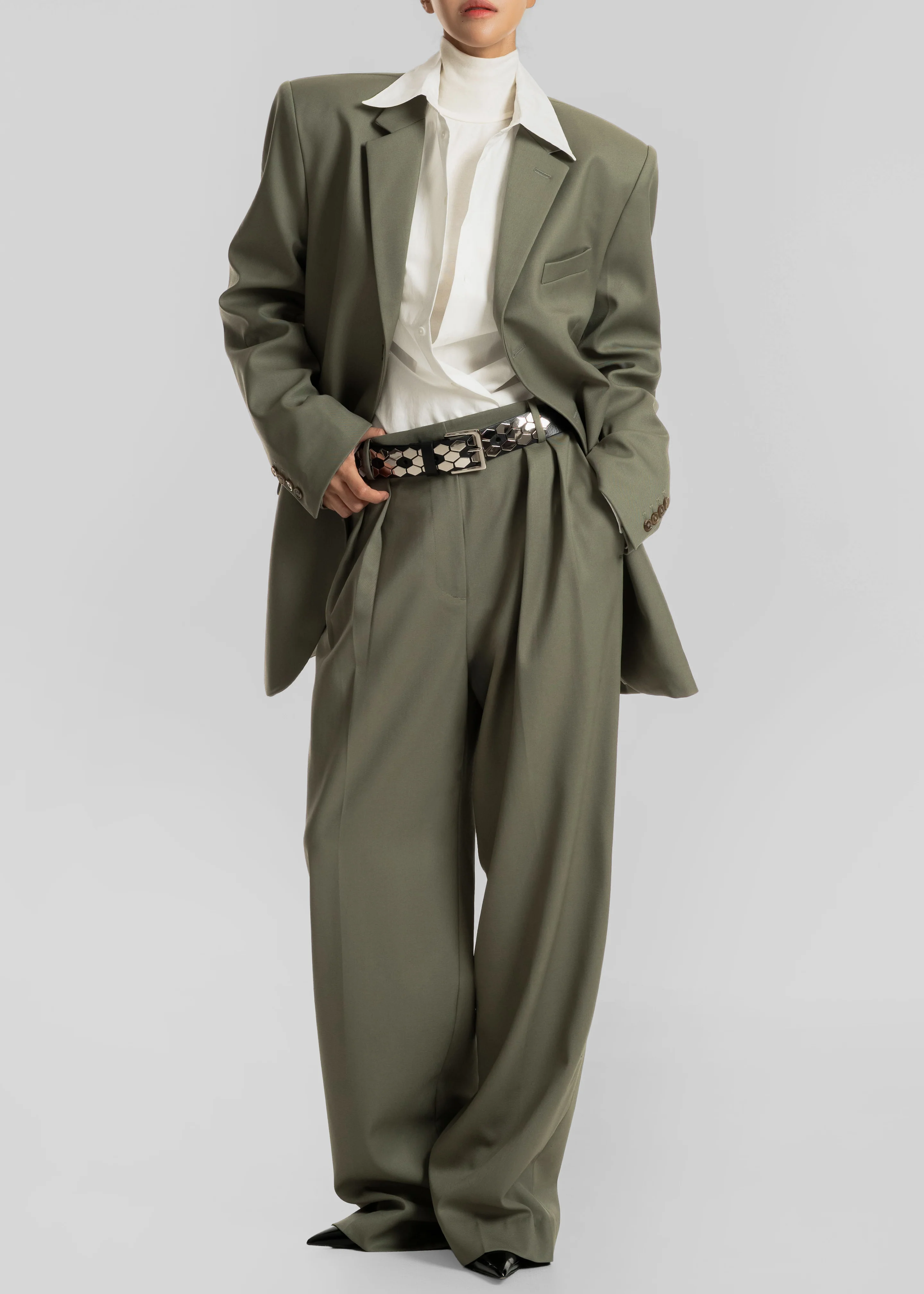 Trosa Blazer - Pale Olive - Image 7