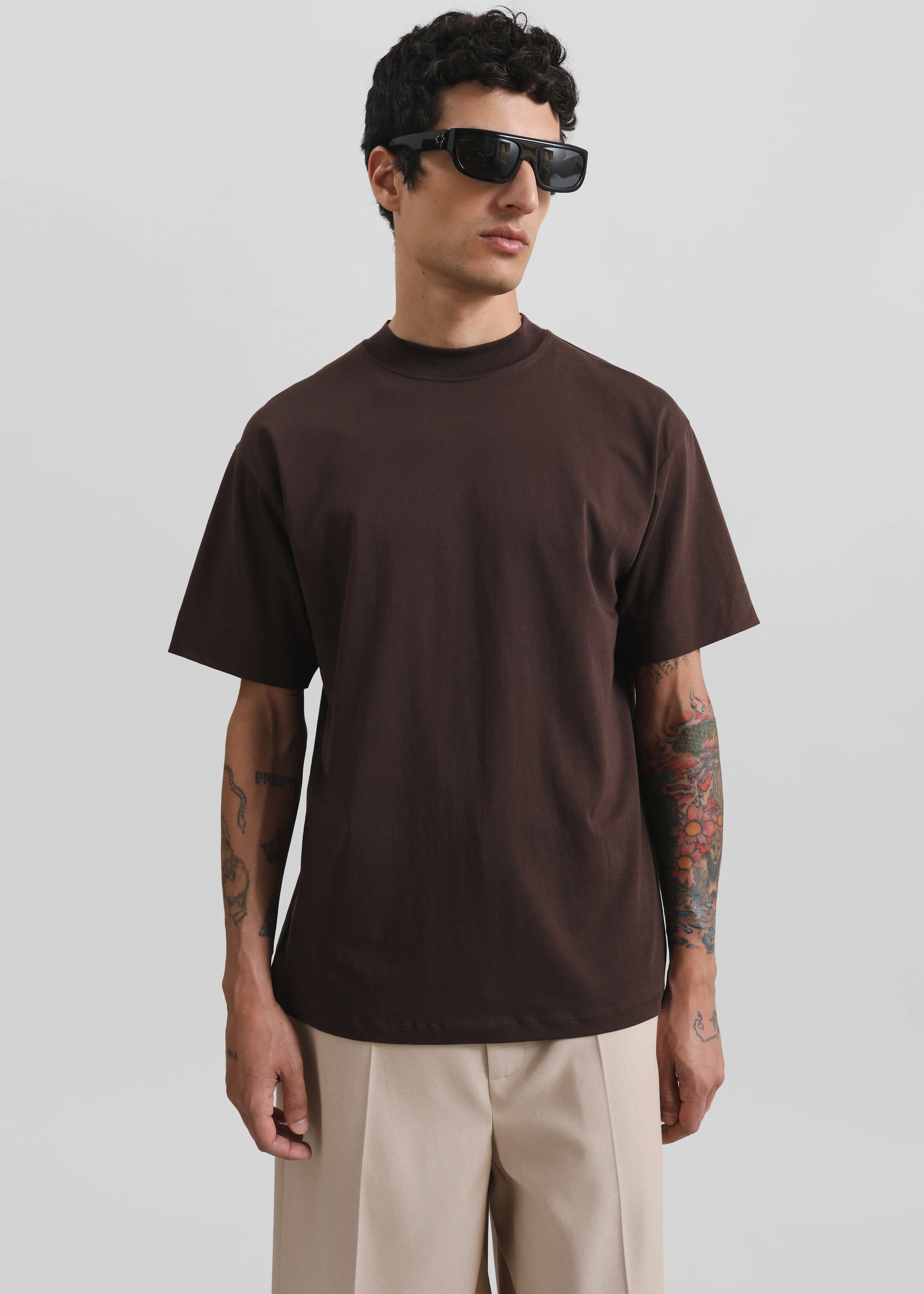 Truro Classic Soft T-Shirt - Brown - Image 3