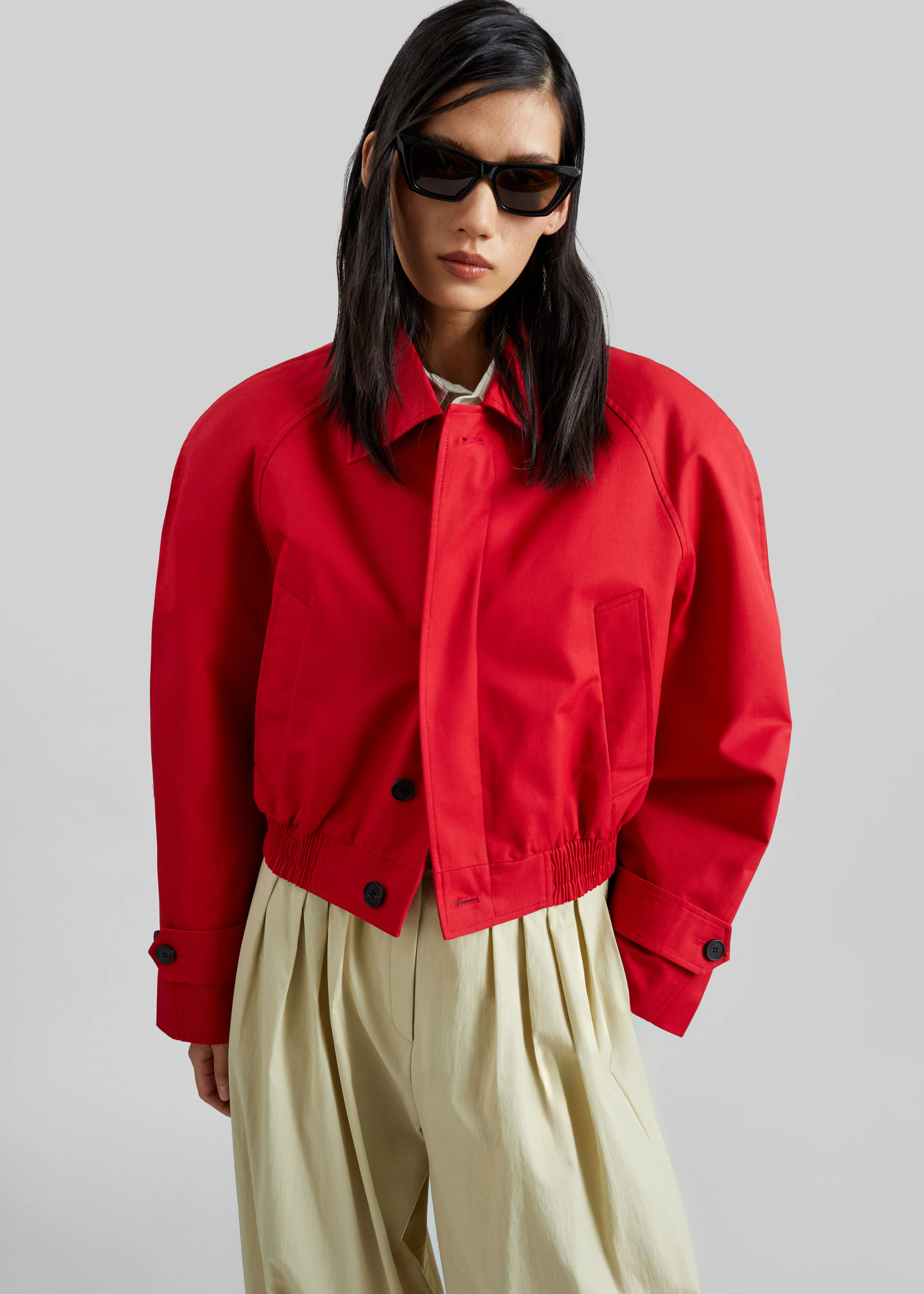 Turenne Curved Jacket - Red - Image 5