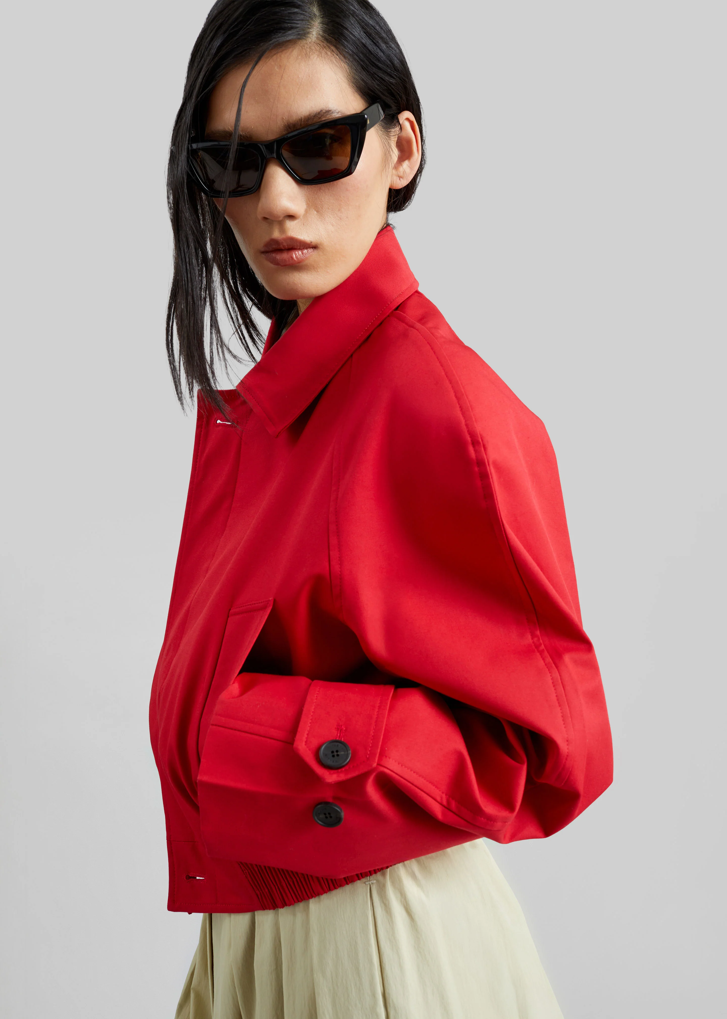 Turenne Curved Jacket - Red - Image 8