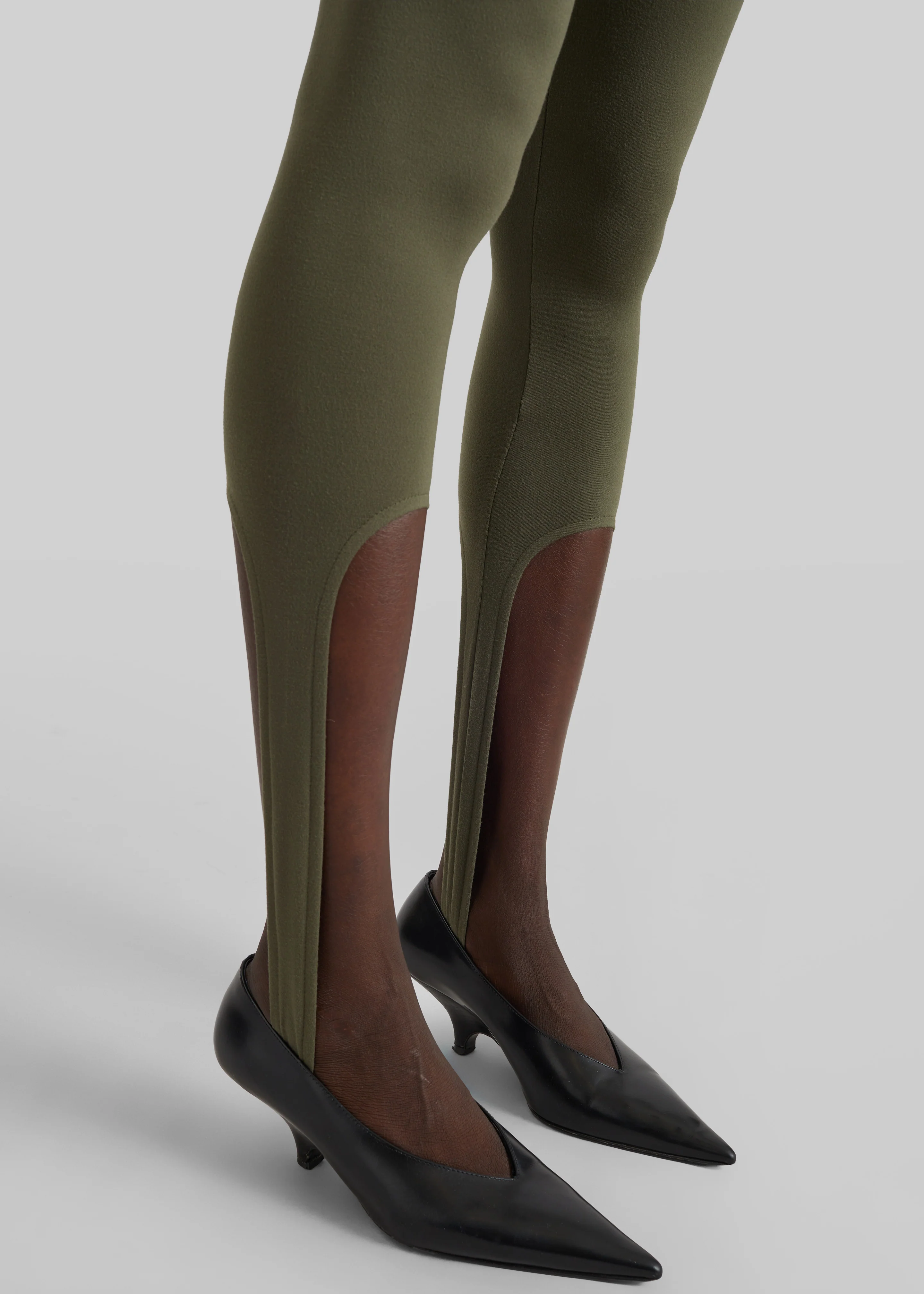 Twilla Stirrup Leggings - Olive - Image 4