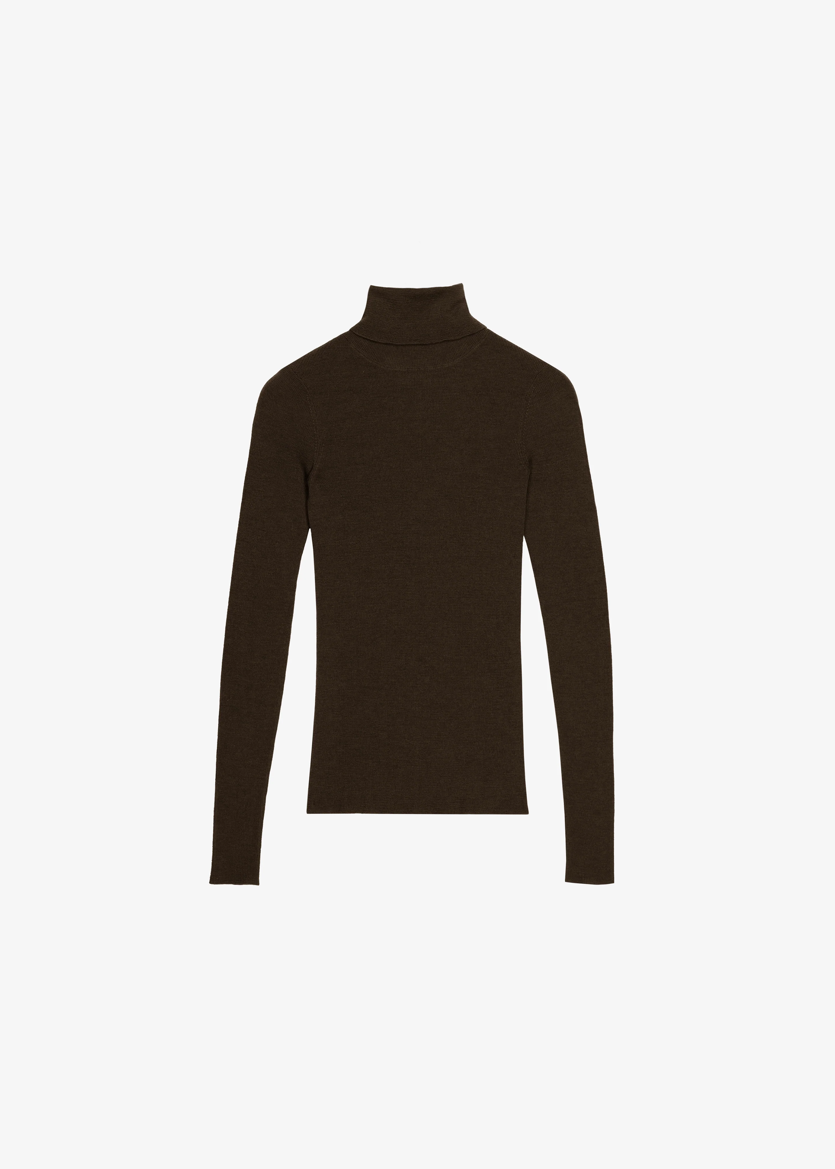 Utica Thin Turtleneck Sweater - Brown - Image 5