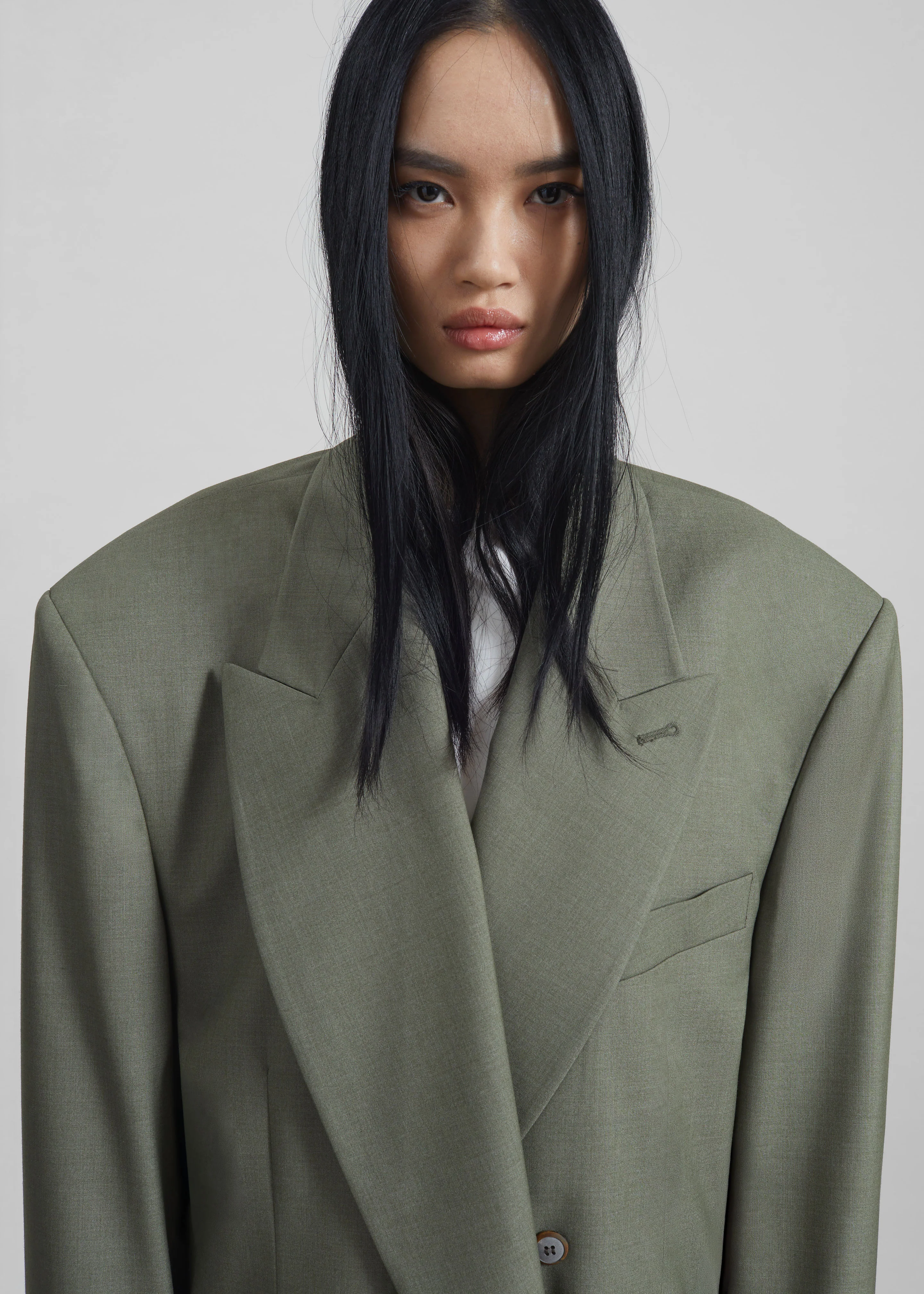 Valter Oversized Blazer - Pale Olive - Image 3
