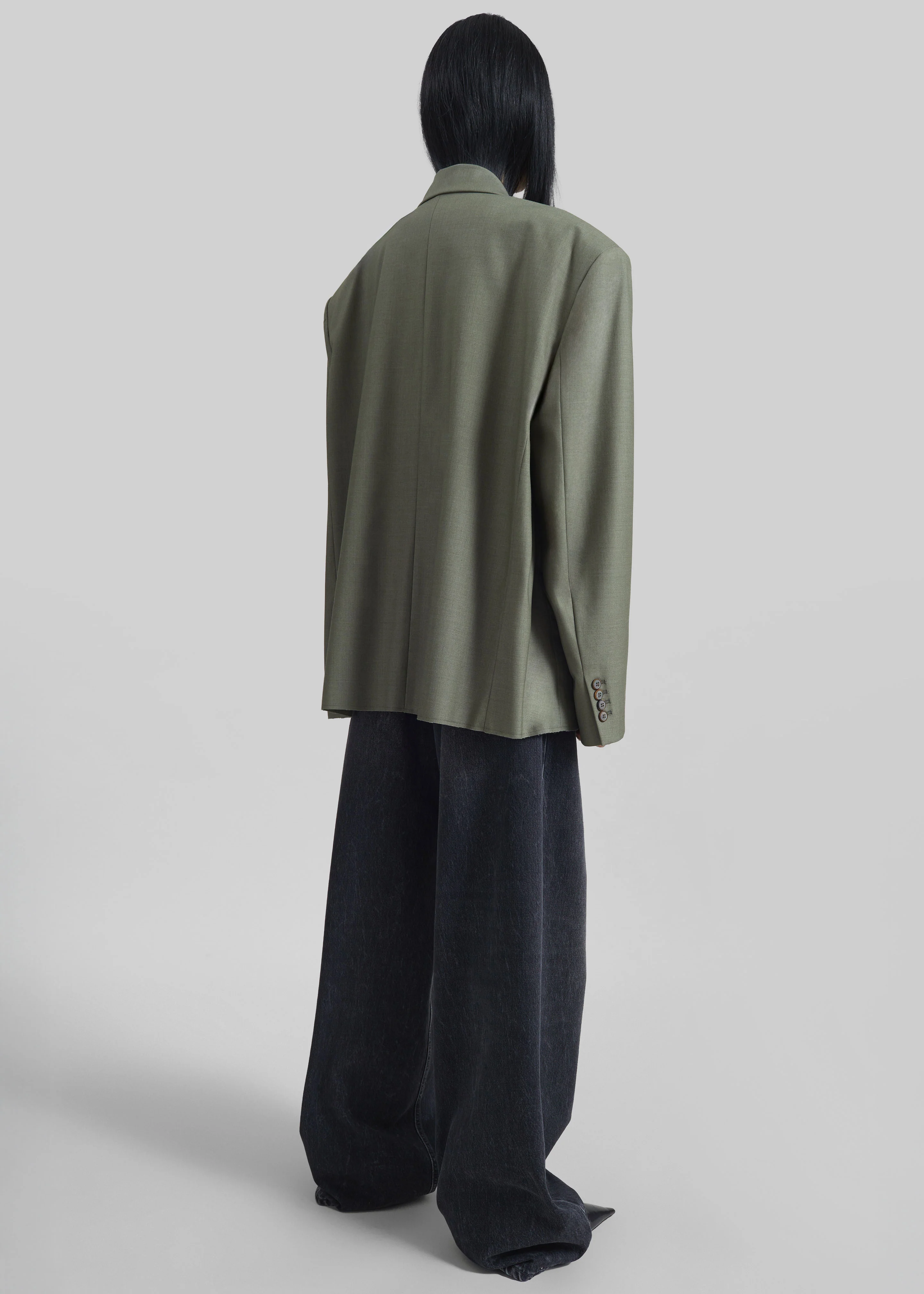 Valter Oversized Blazer - Pale Olive - Image 8