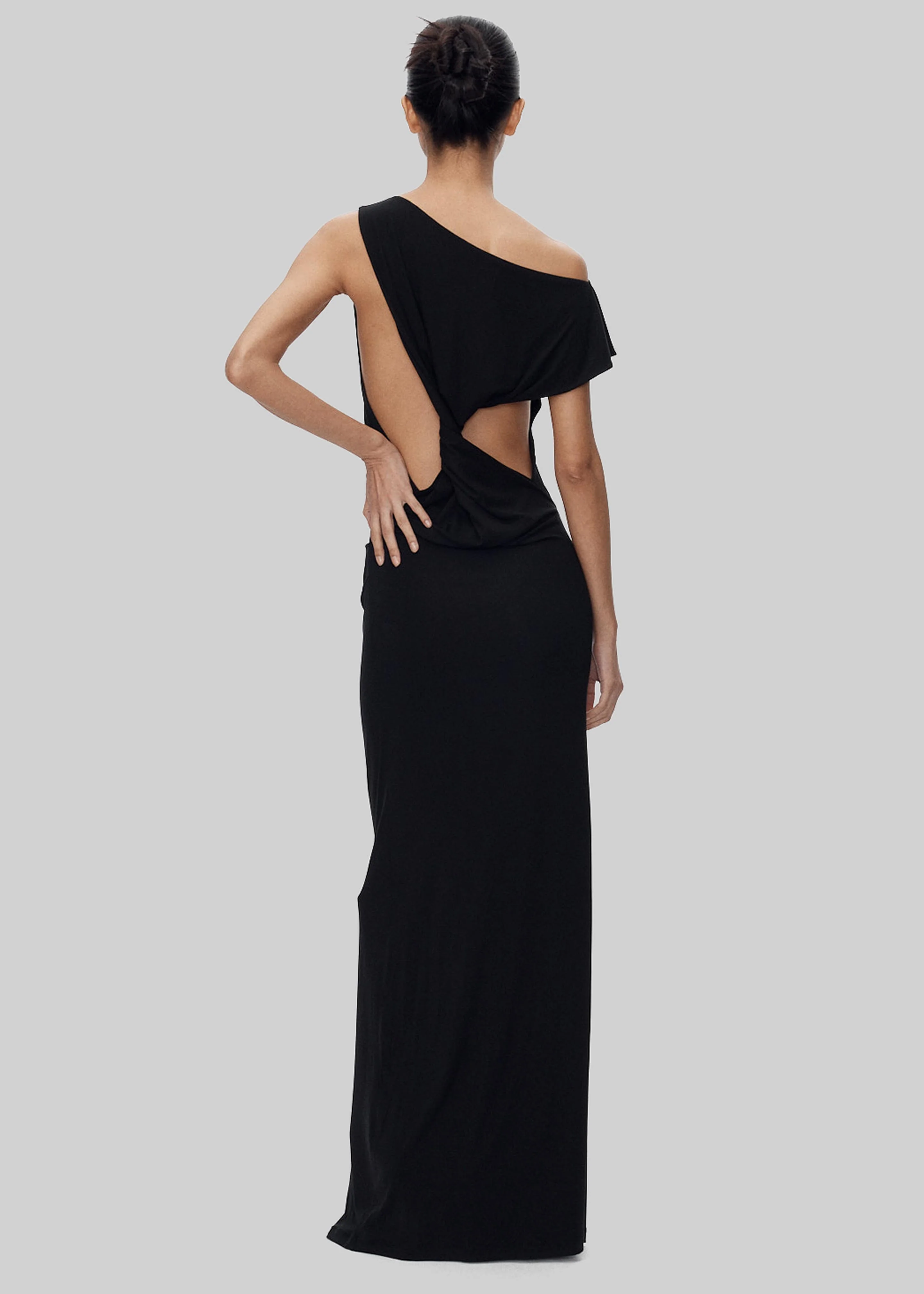 Varena Twisted Cut-Out Maxi Dress - Black - Image 7