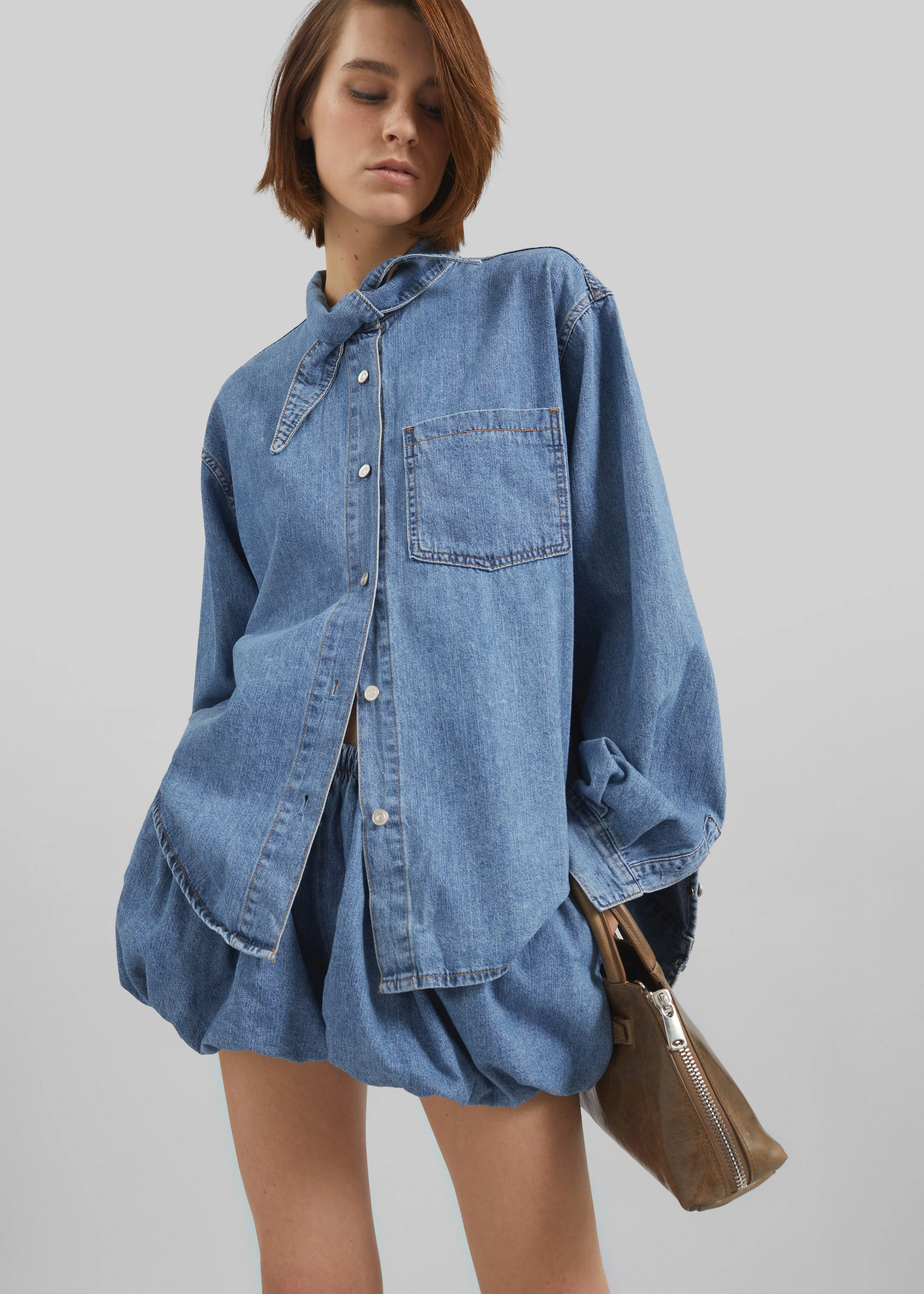 Varzy Denim Shirt - Medium Wash - Image 2