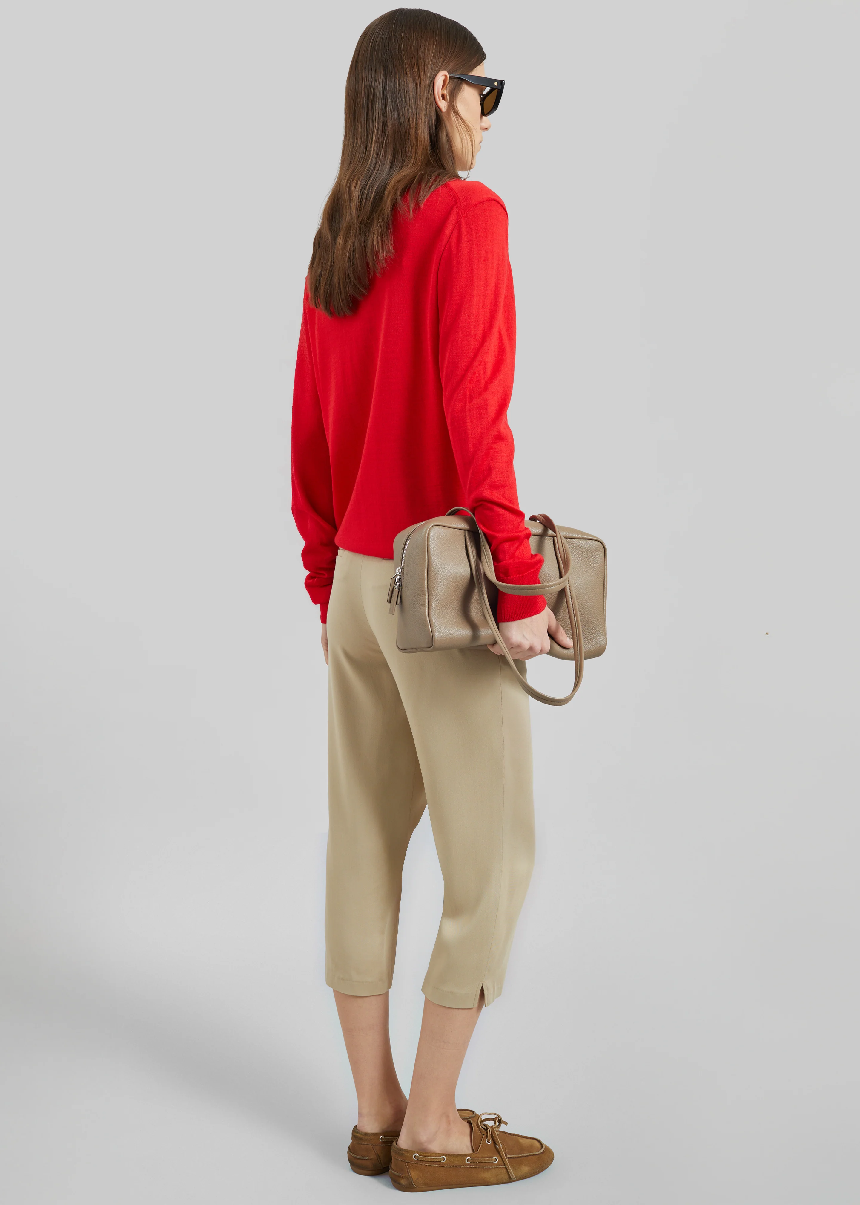 Vernon Layered Knit Pullover - Red - Image 4