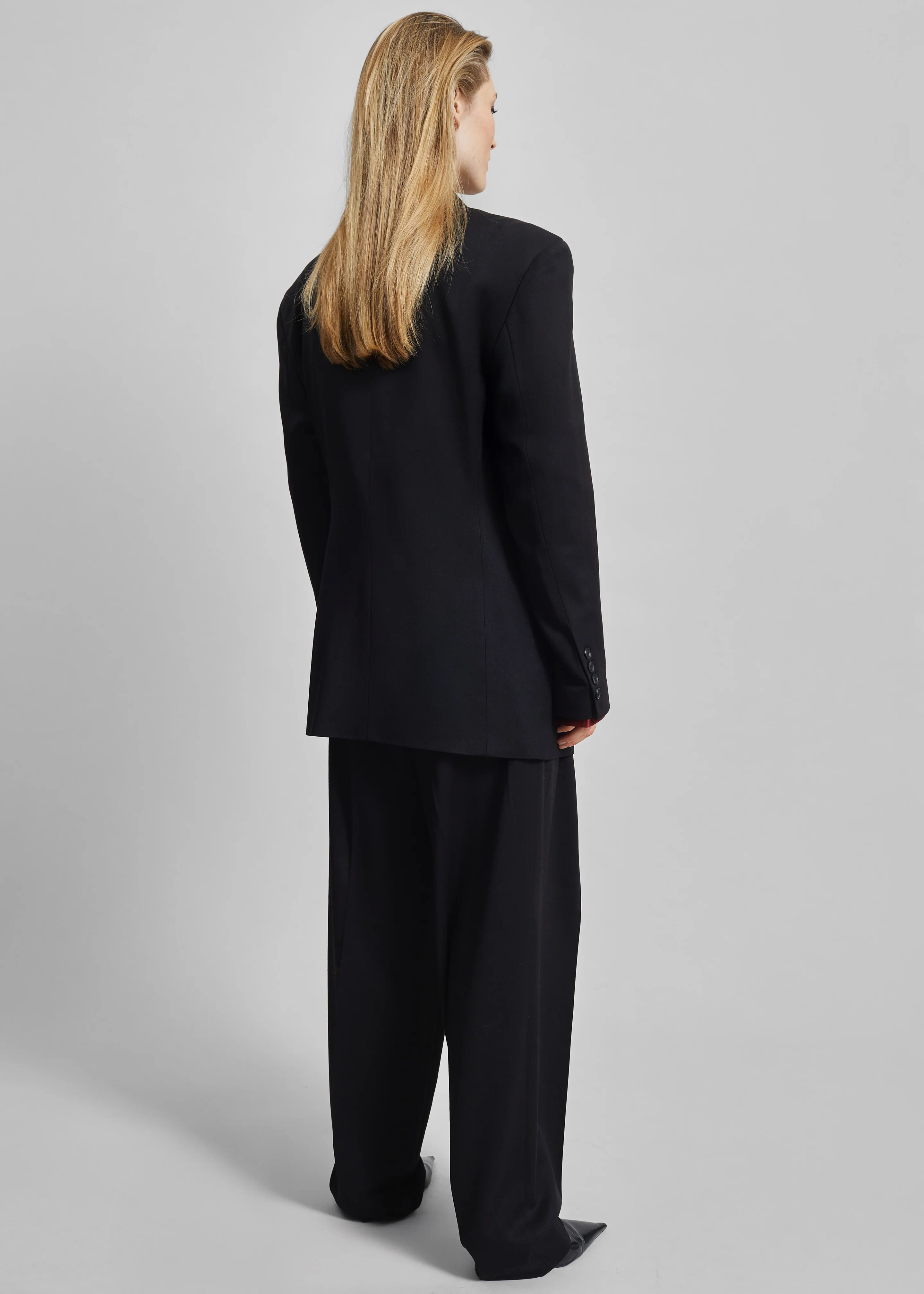 Vester Double-Breasted Blazer - Black - Image 8