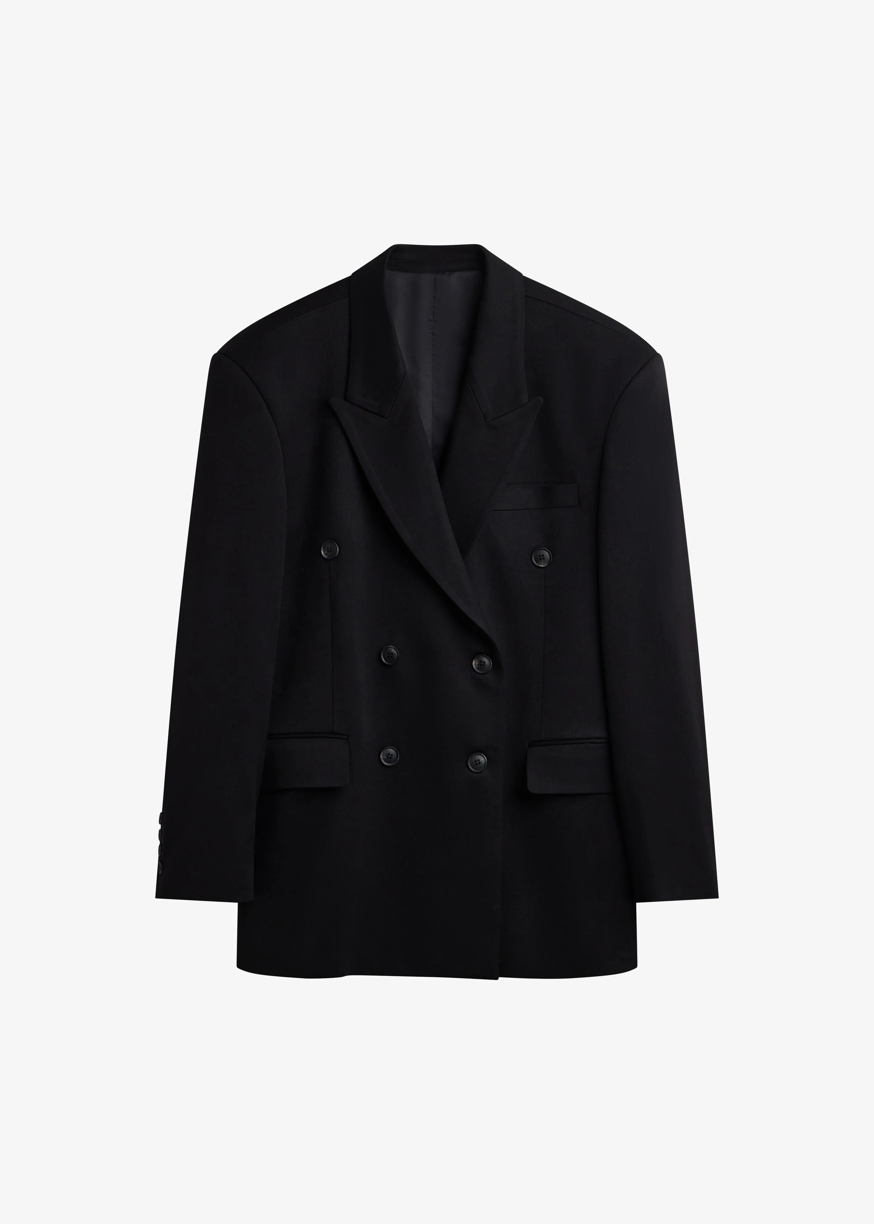 Vester Double-Breasted Blazer - Black - Image 9