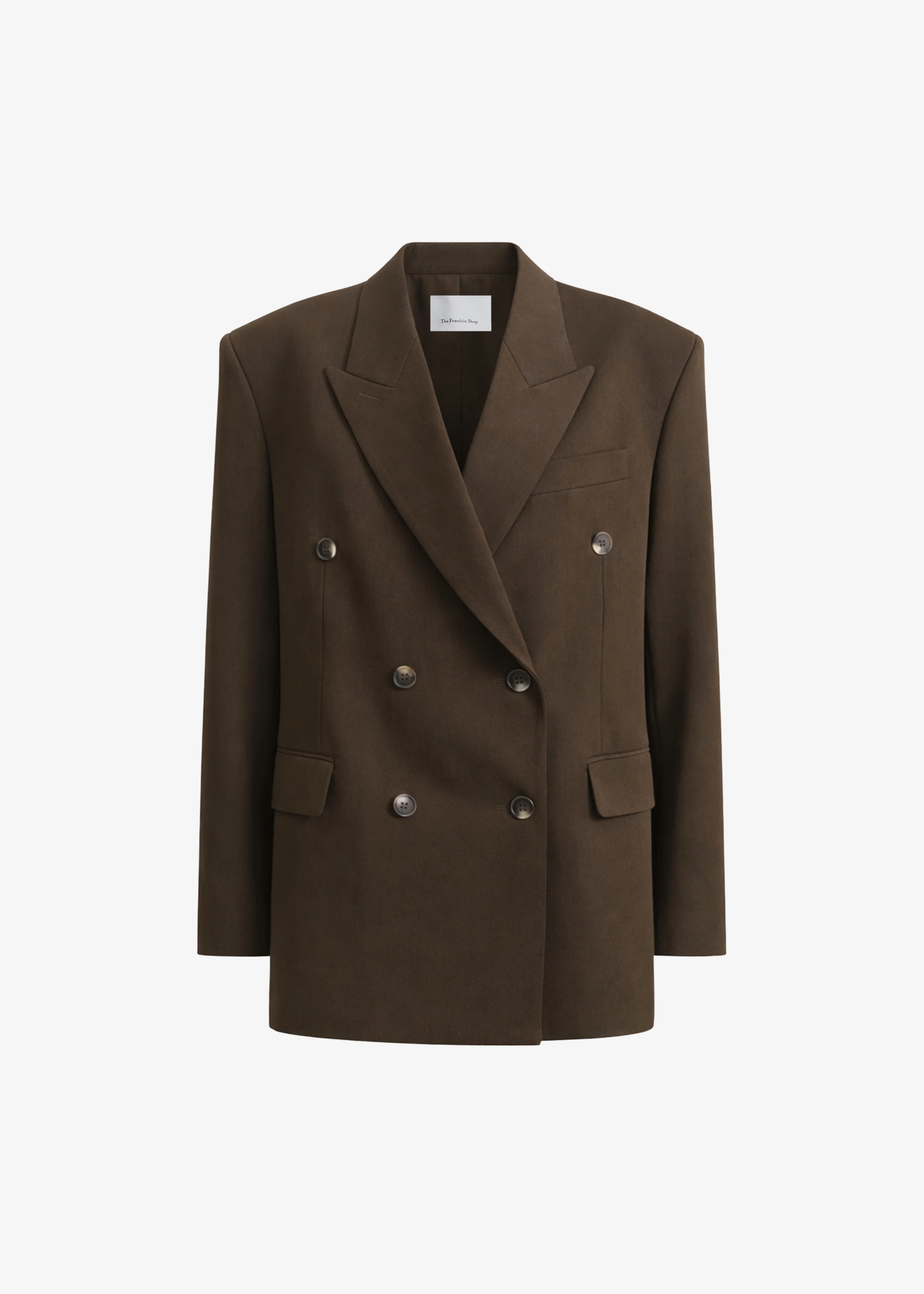 Vester Double-Breasted Blazer - Brown - Image 10