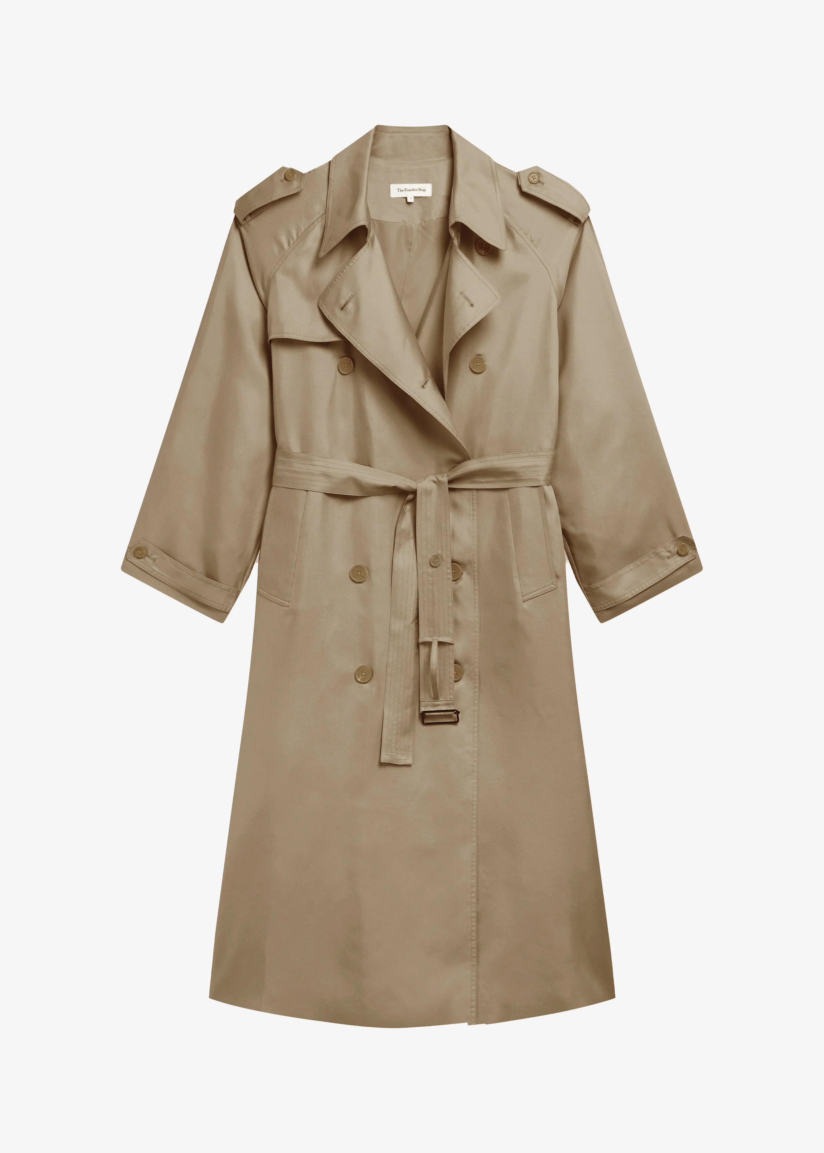 Veyron Silk Trench - Beige - Image 8