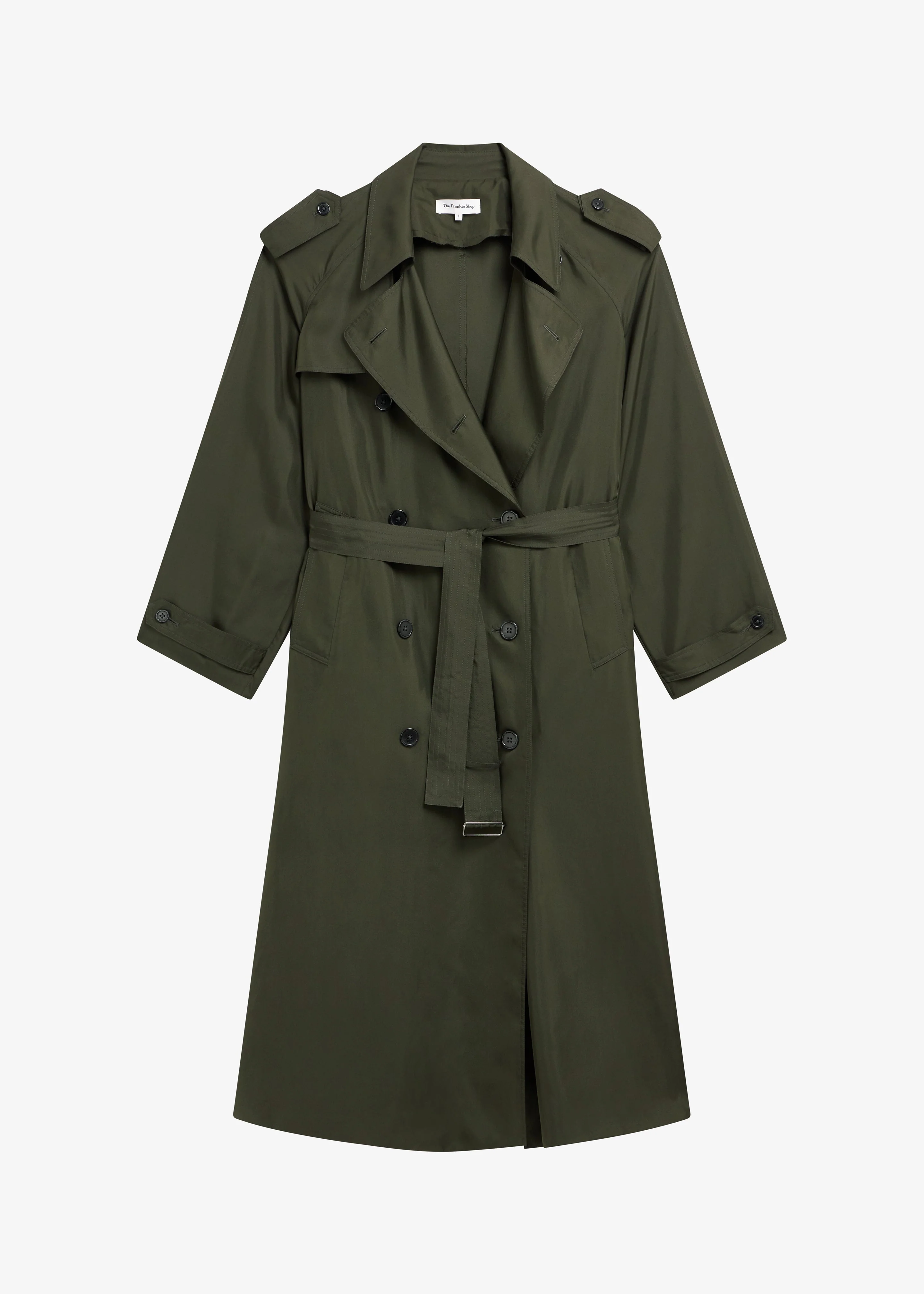 Veyron Silk Trench - Khaki - Image 9