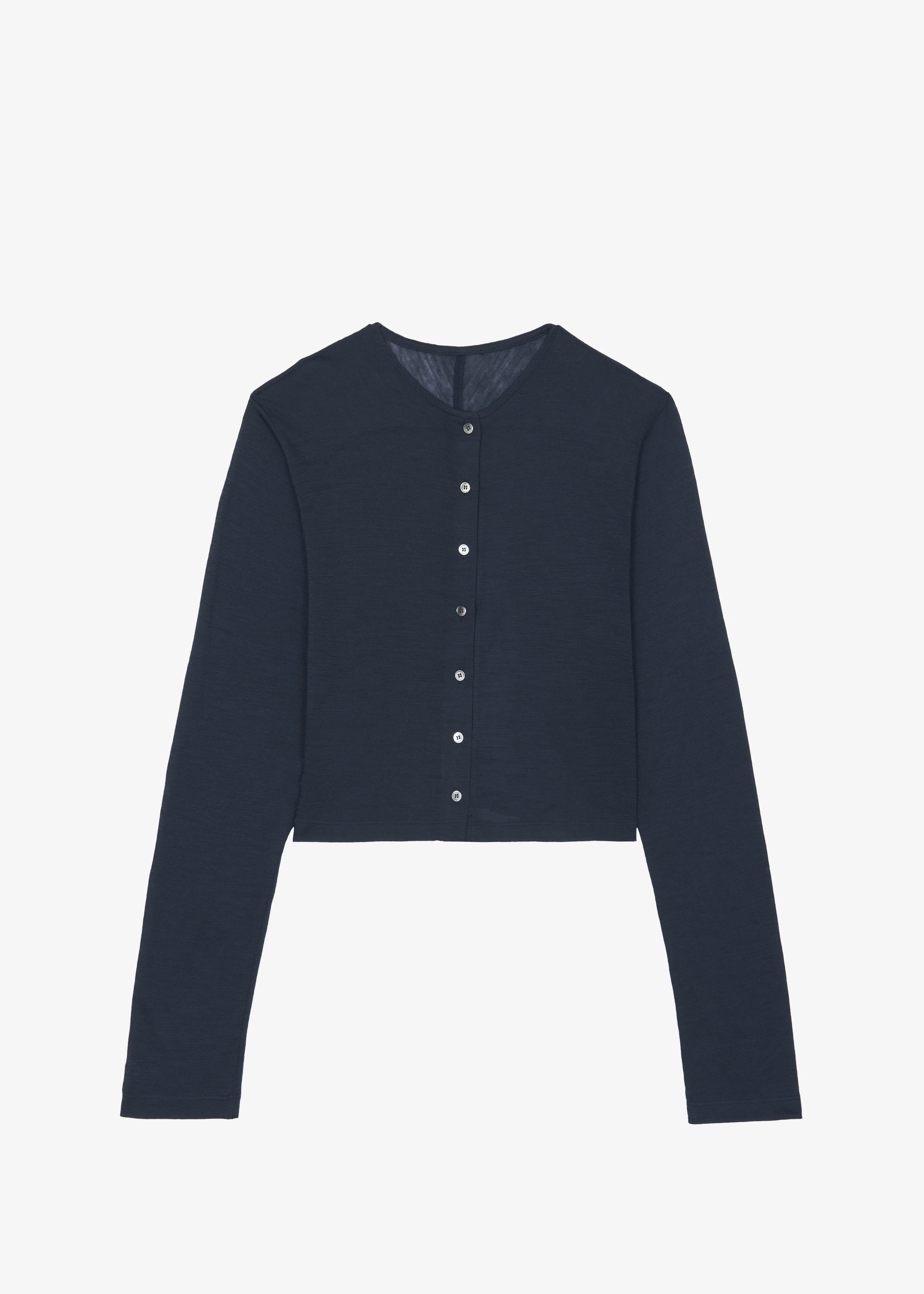 Vinni Thin Wool Cardigan - Navy - Image 10