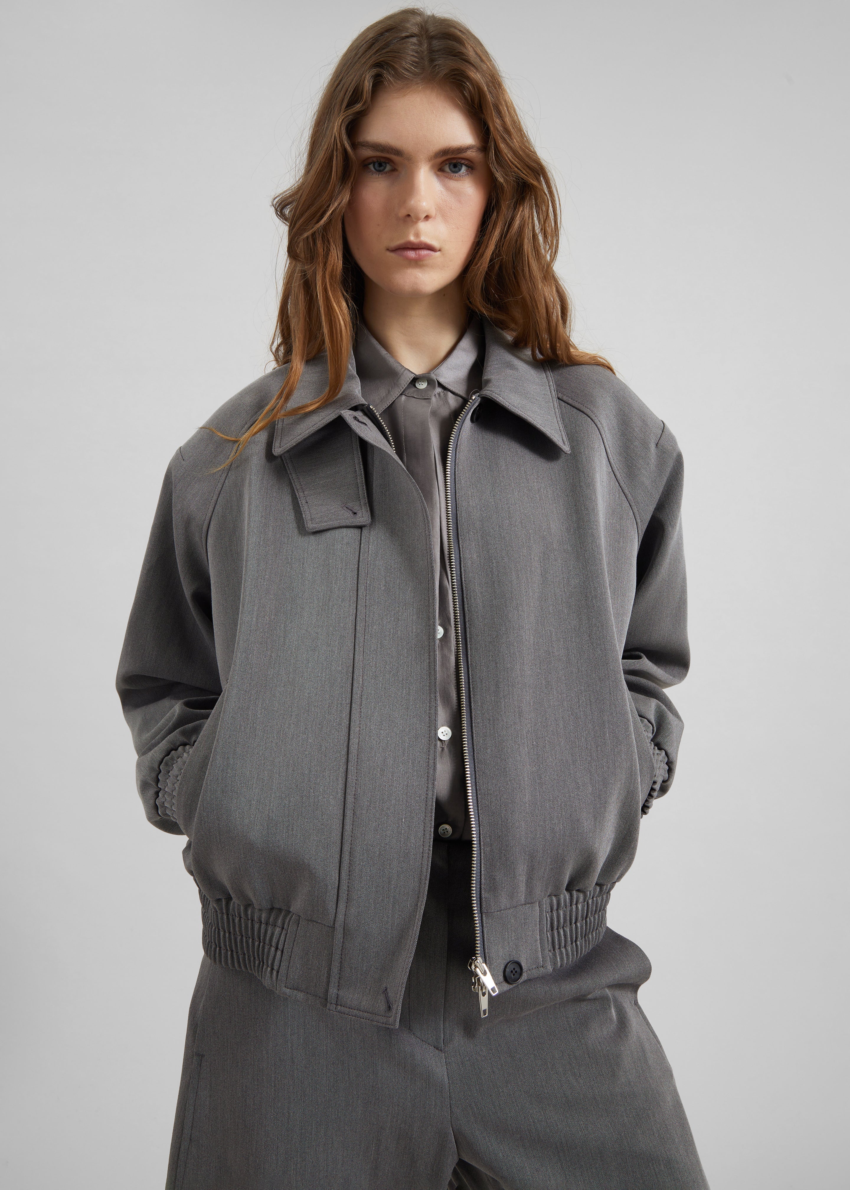 Vosges Padded Blouson Jacket - Grey - Image 5