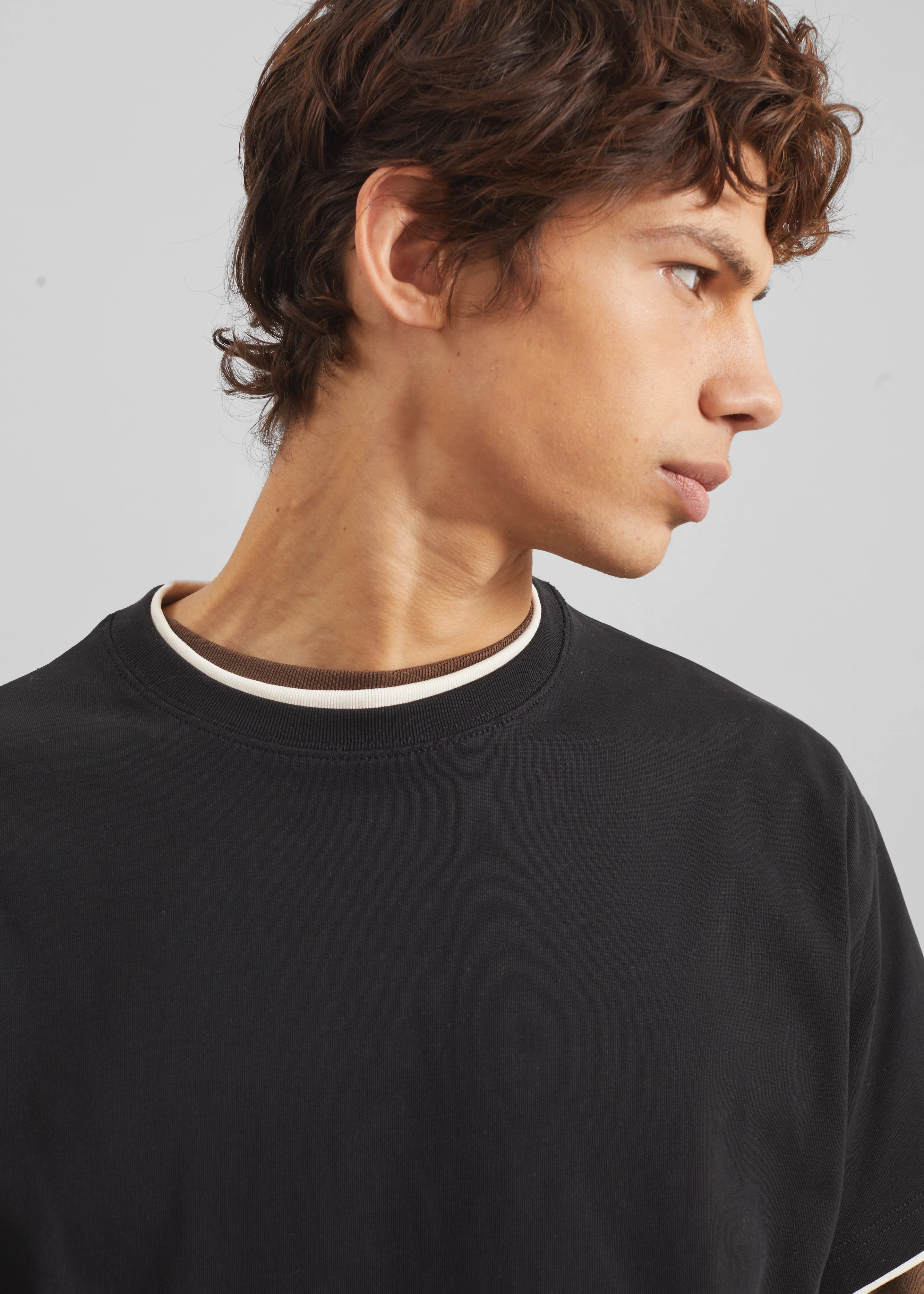 Warem Layer Effect Tee - Black - Image 2