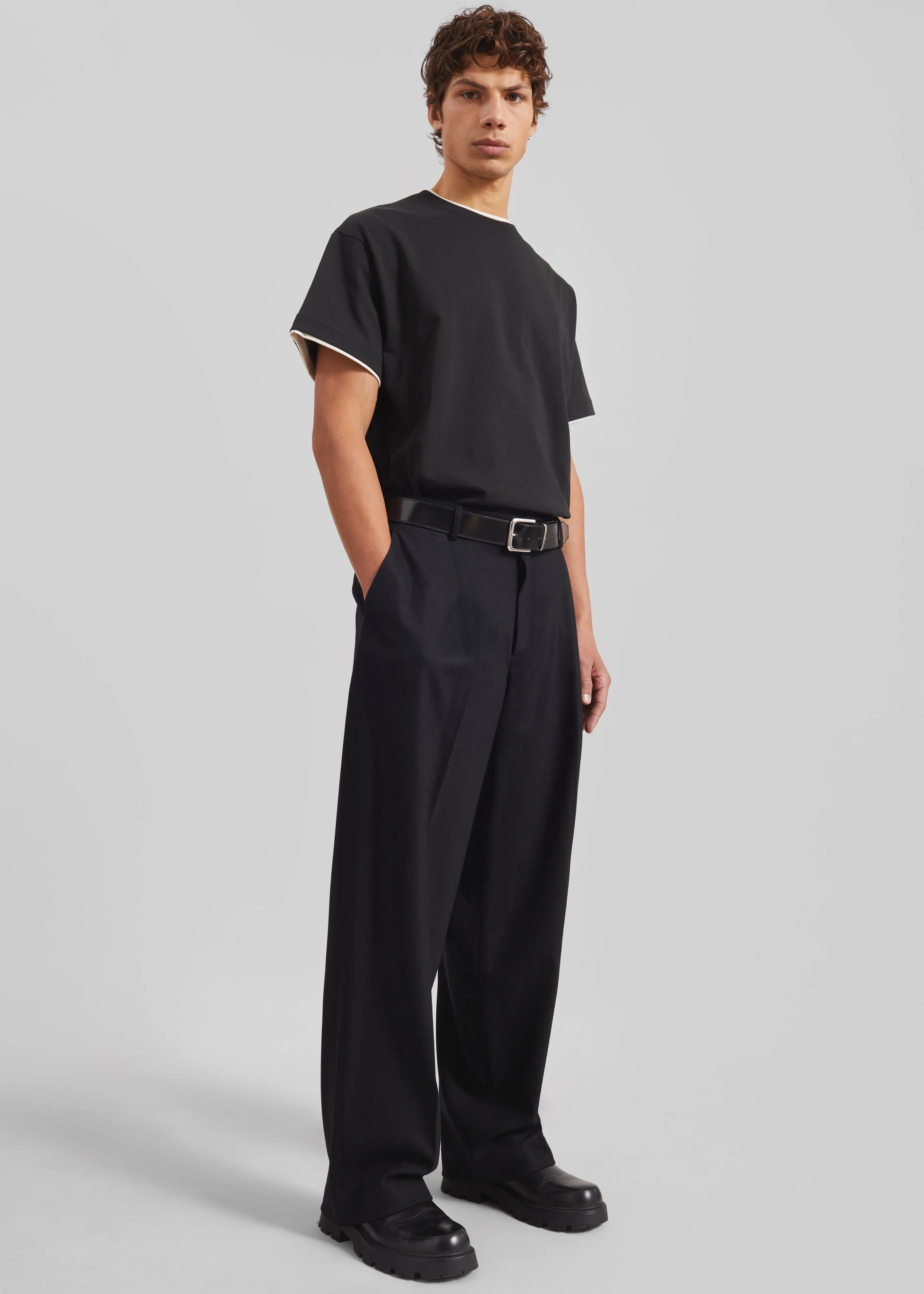 Warem Layer Effect Tee - Black - Image 3