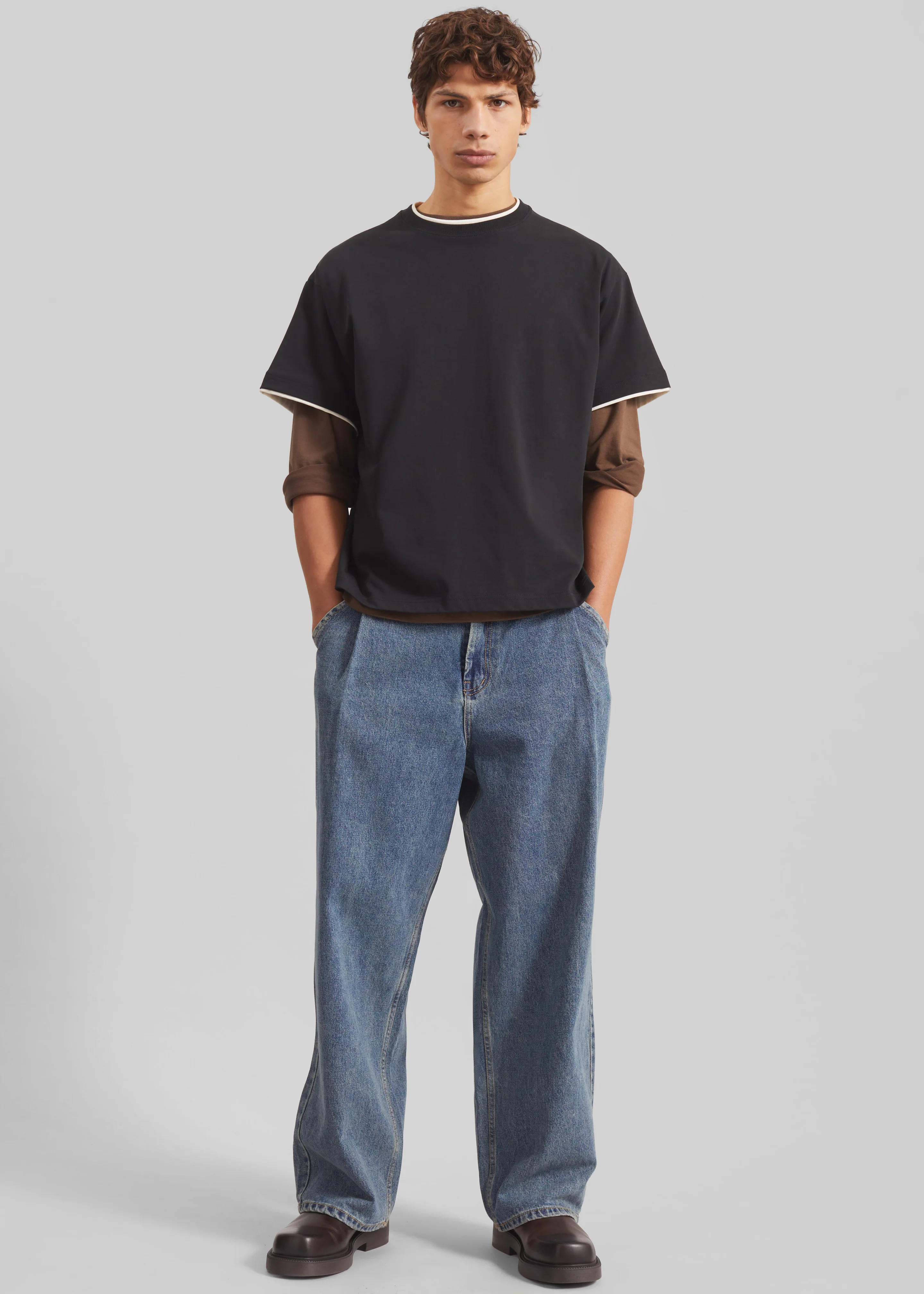 Warem Layer Effect Tee - Black - Image 4