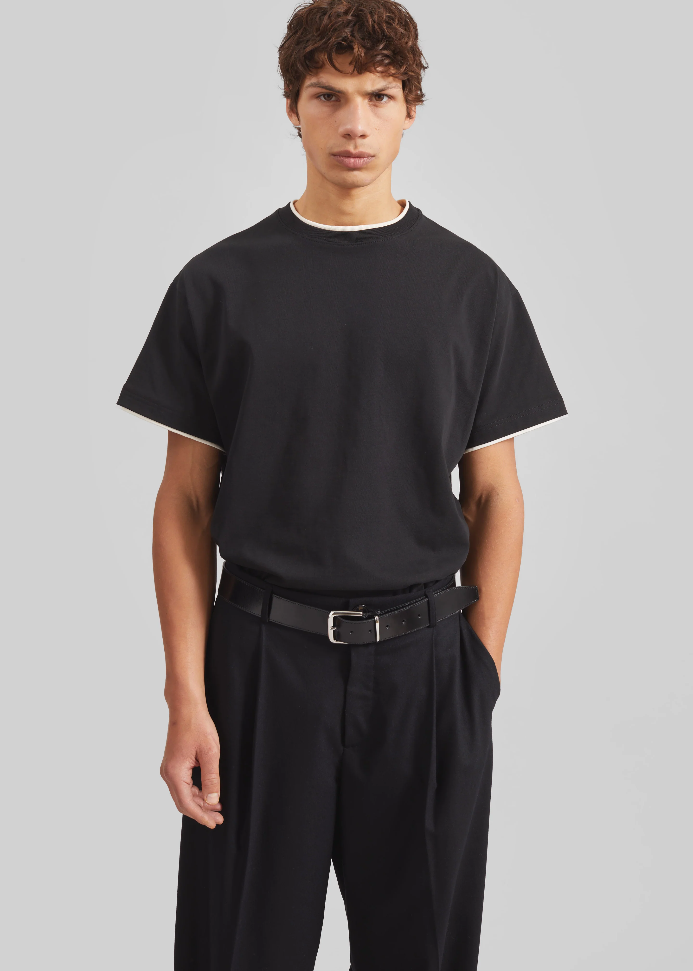 Warem Layer Effect Tee - Black - Image 7