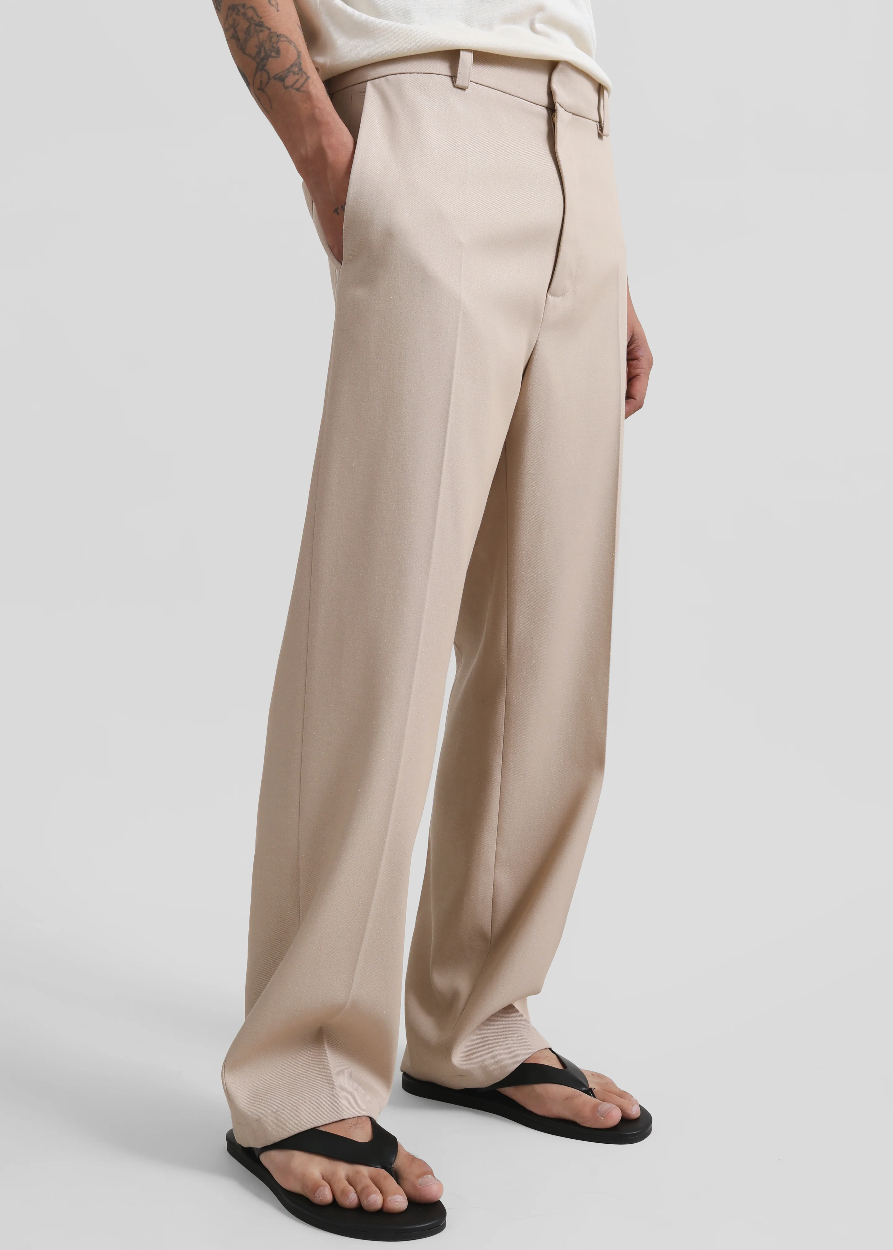 Watson Trousers - Beige - Image 5