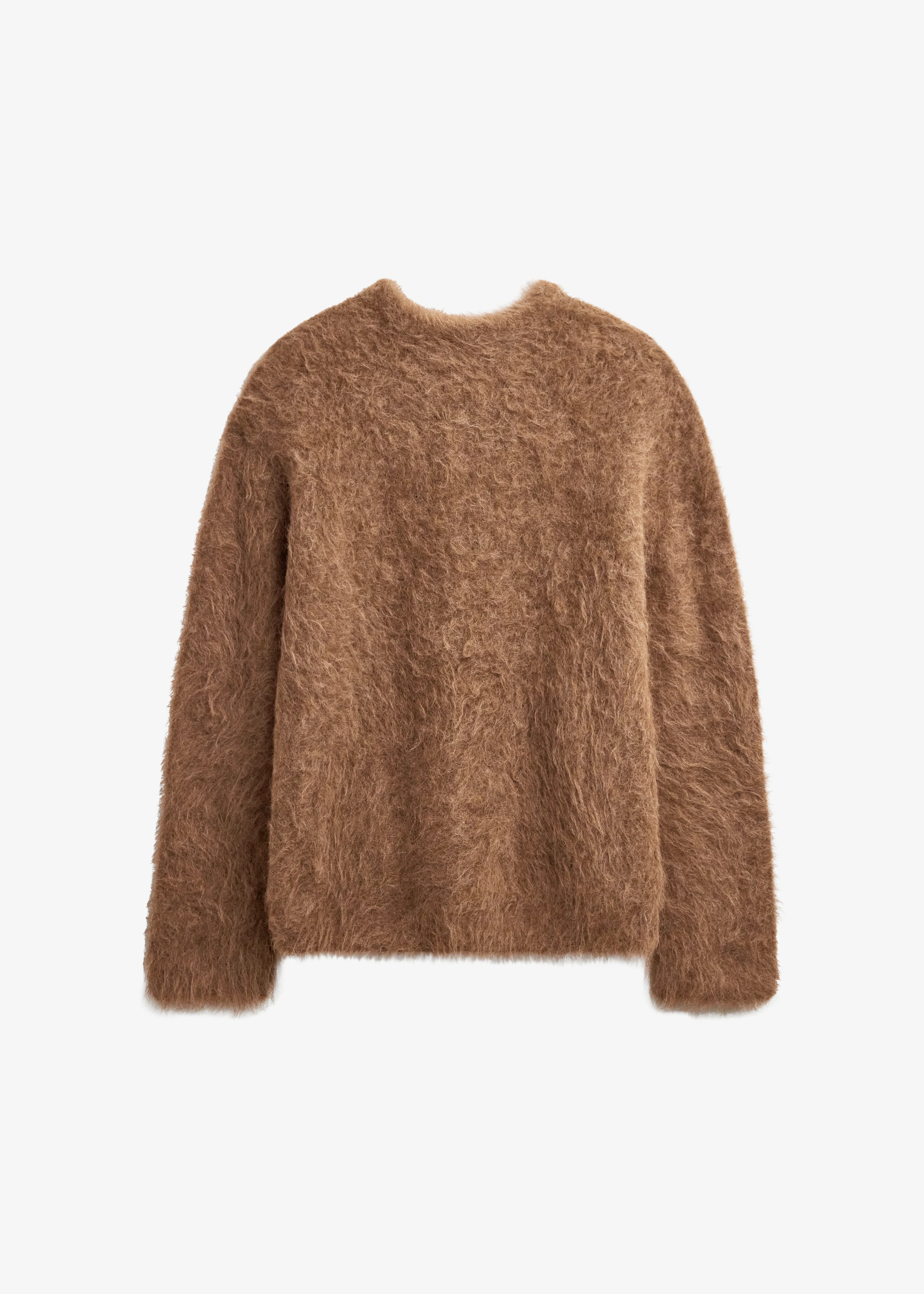 Willy Alpaca Knit Sweater - Dark Taupe - Image 11