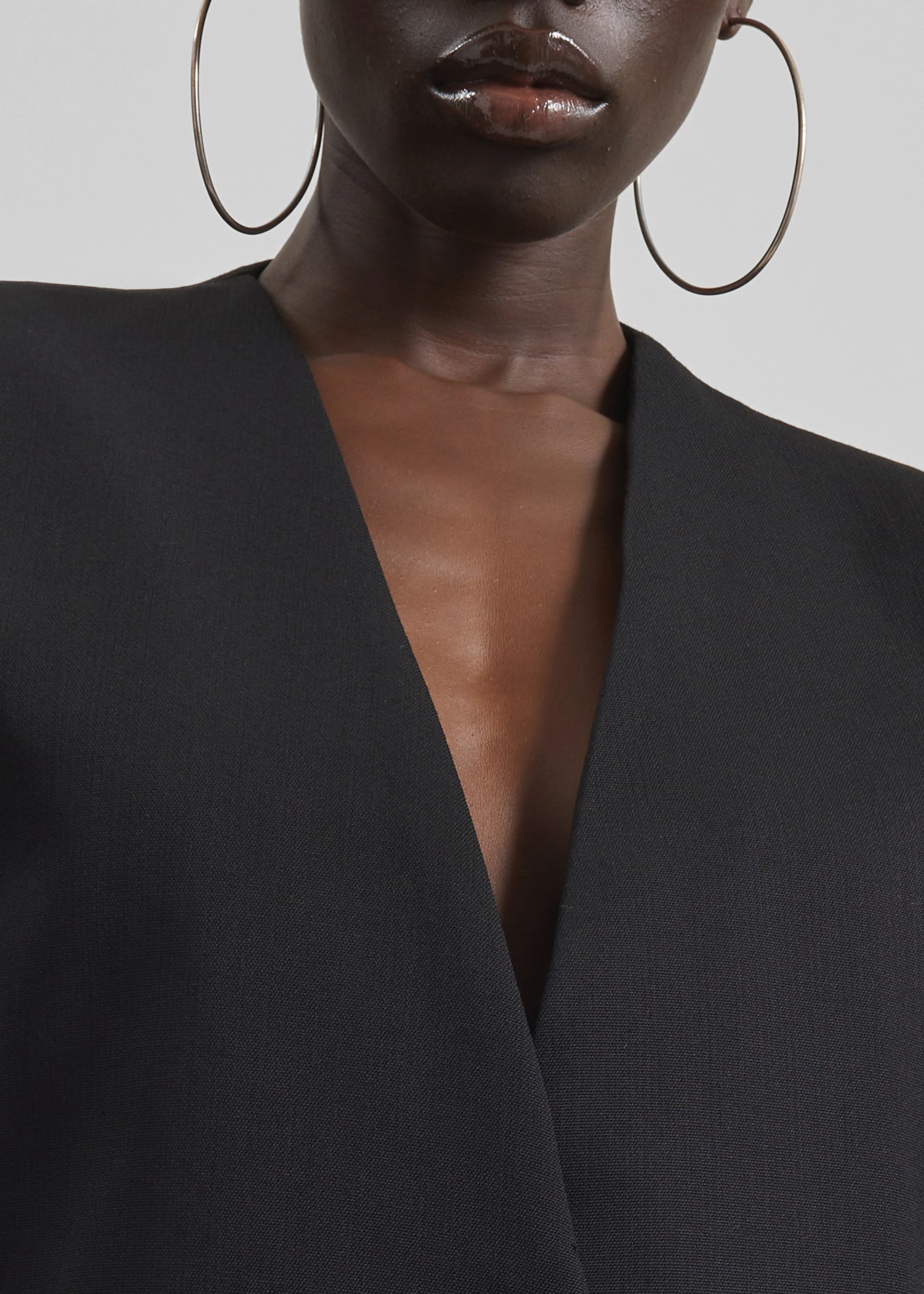 Winsen Collarless Blazer - Black - Image 7